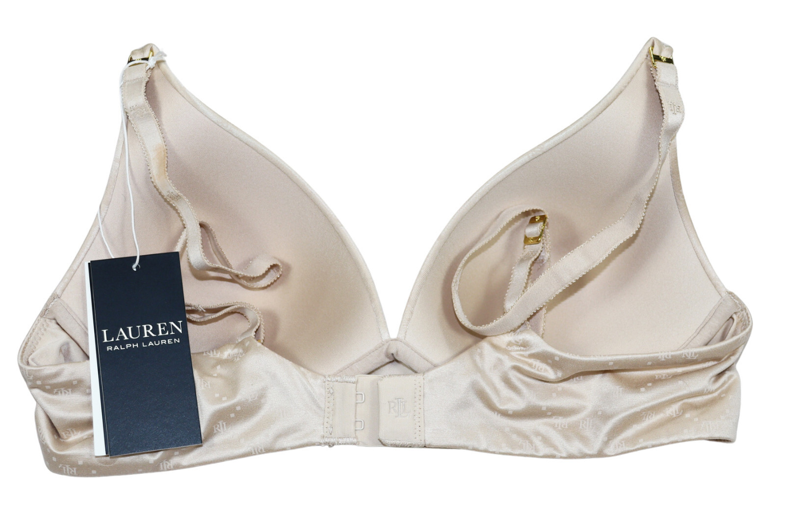 Ralph Lauren Comfort Wire-Free Full Coverage Padded Logo Women’s T-Shirt Bra NWT