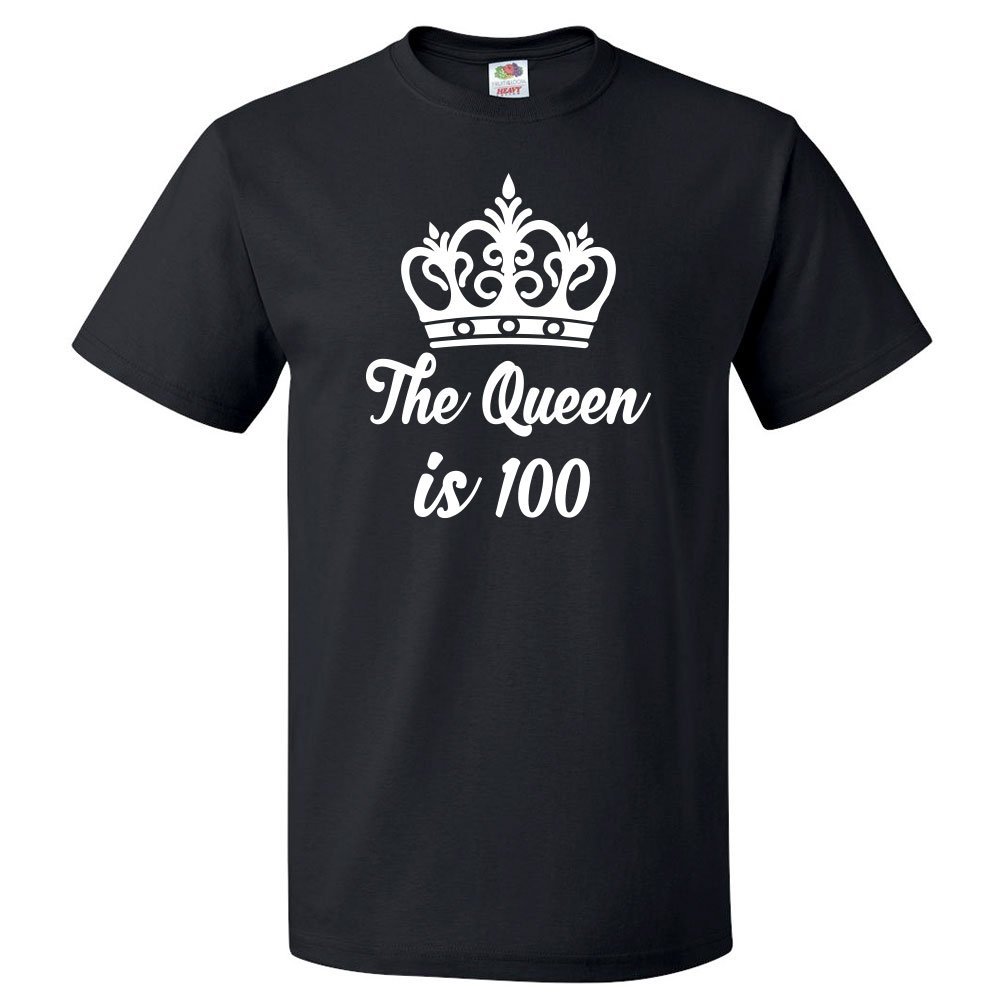 100th Birthday Gift For 100 Year Old Queen Is 100 T Shirt