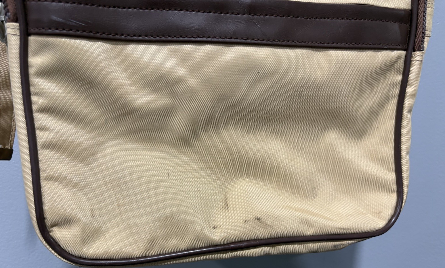Vintage Beige Adidas 1980’s Shoulder Bag 12″ X 8″ X 12″ Art No 40230 Retro Style