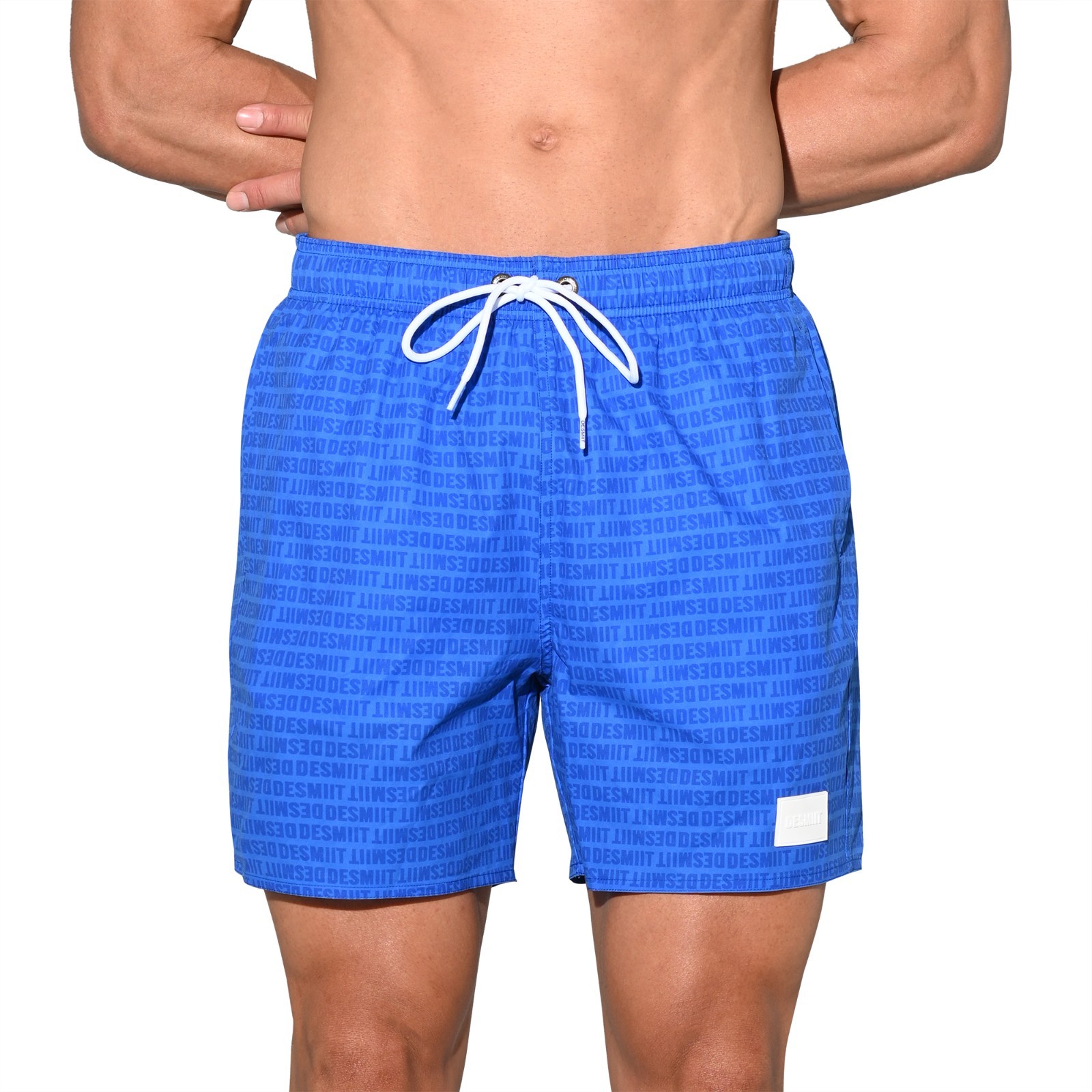 Men’s Pocket Board Shorts Swim Trunks Surf Shorts Lining Swimwear Letter B3575