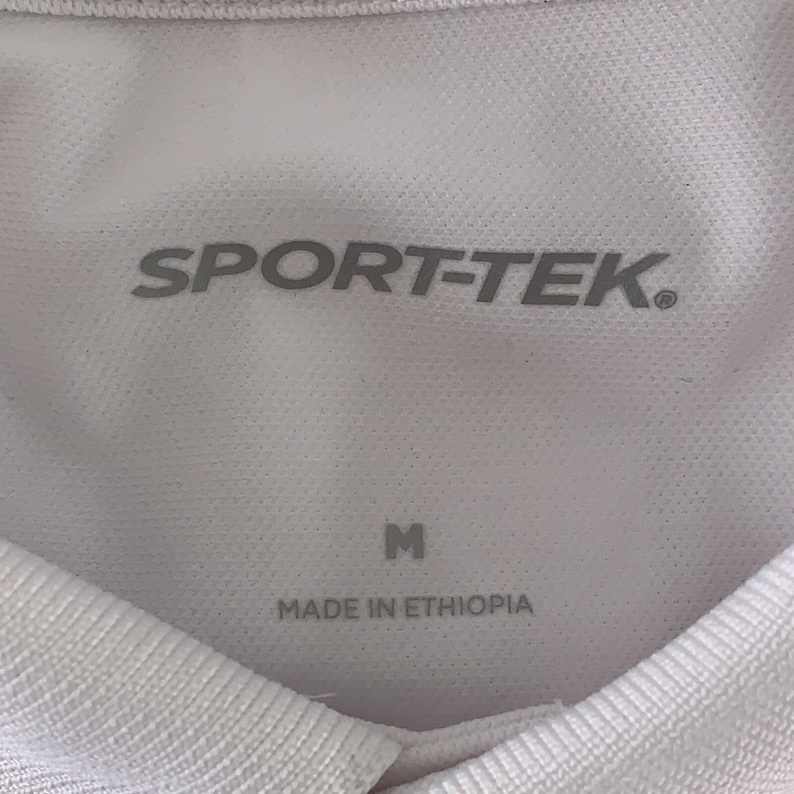 Sport-Tek Men’s Medium White Micropique Short Sleeve Sport-Wick Polo 2 Pack New