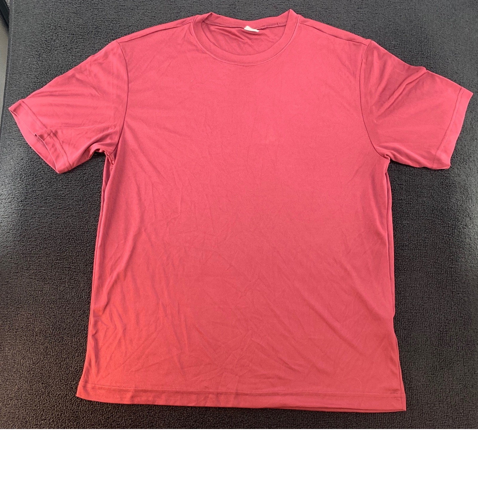 Sport-Tek Mens Medium Red Short Sleeve Crew Neck Performance T Shirt