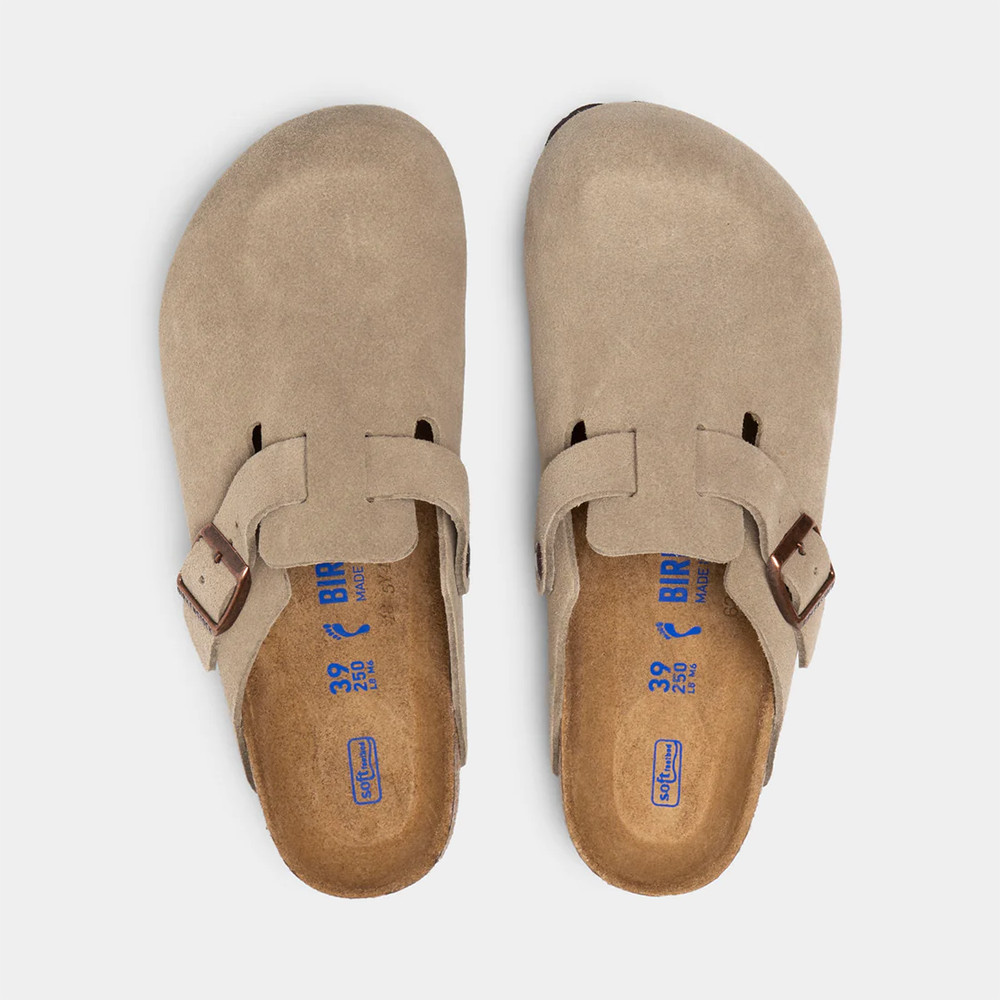 Birkenstock Boston Suede Leather Soft Footbed Clog Casual Women Shoes EU37-EU41