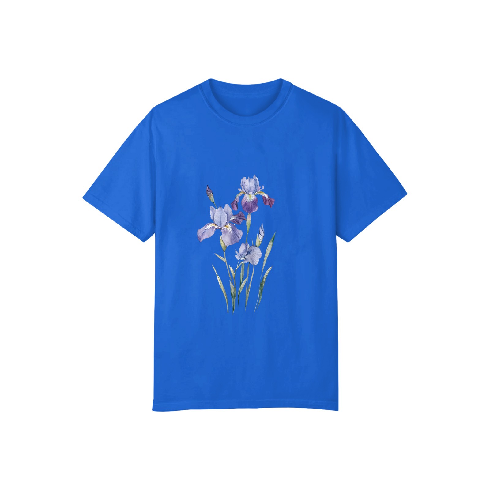 Women Flower Print Graphic T-Shirt Casual Short Sleeve Crew Neck Cotton Tee US√