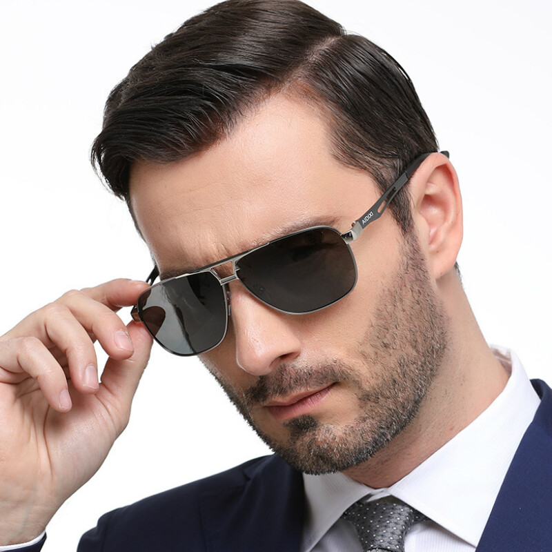 HD Polarized Photochromic Sunglasses Men Chameleon Driving Sport Glasses Eyewear