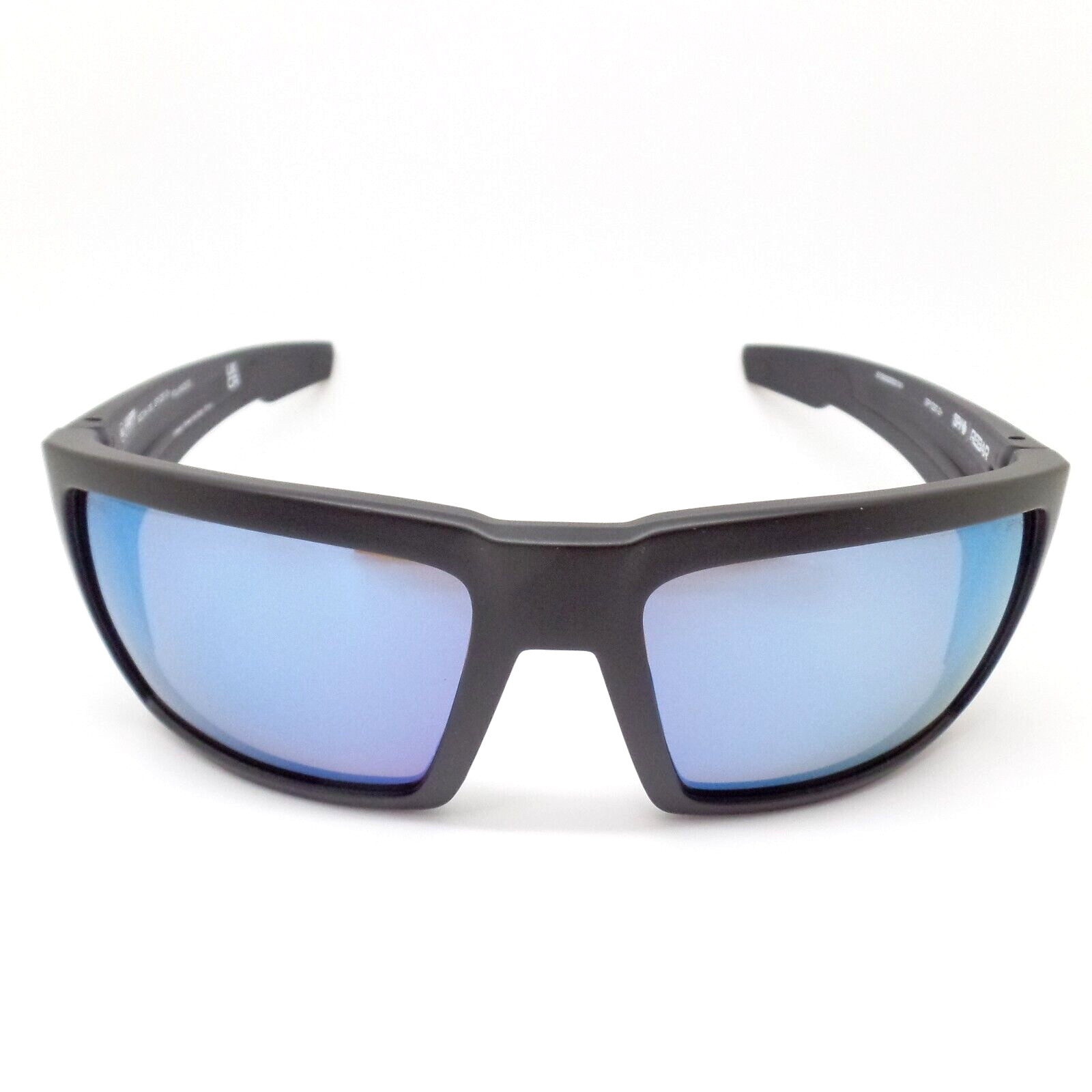 Spy Optics Rebar Ansi Matte Black Ice Blue Polarized New Sunglasses Authentic