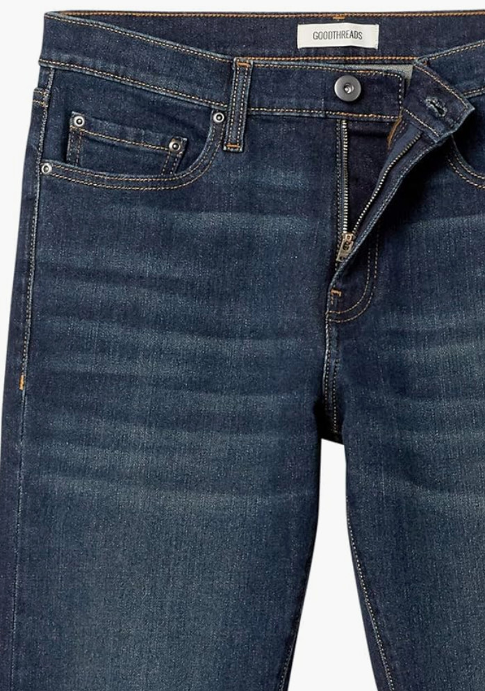 Goodthreads Men’s Denim PantsComfort Stretch Slim Jeans Dark Blue 30 W x 29 L