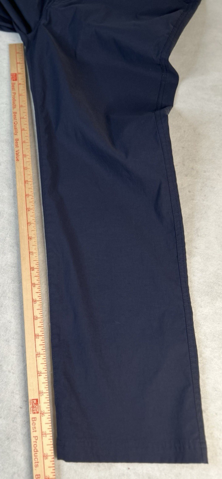 Orvis Tech Performance Pants Mens 34×29 Blue Lightweight Stretch Repels Water