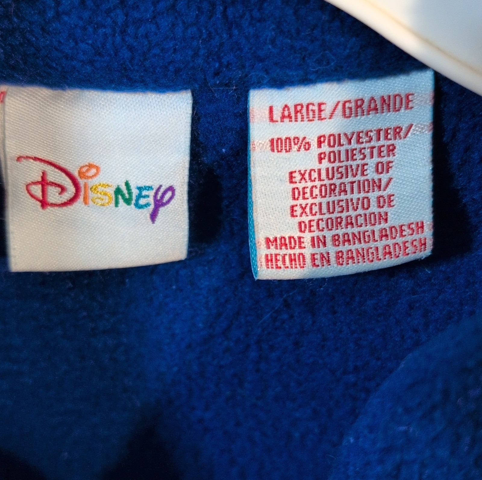 Disney Eeyore Fleece 1/2 Zip Pullover Sweatshirt Blue Large Women’s