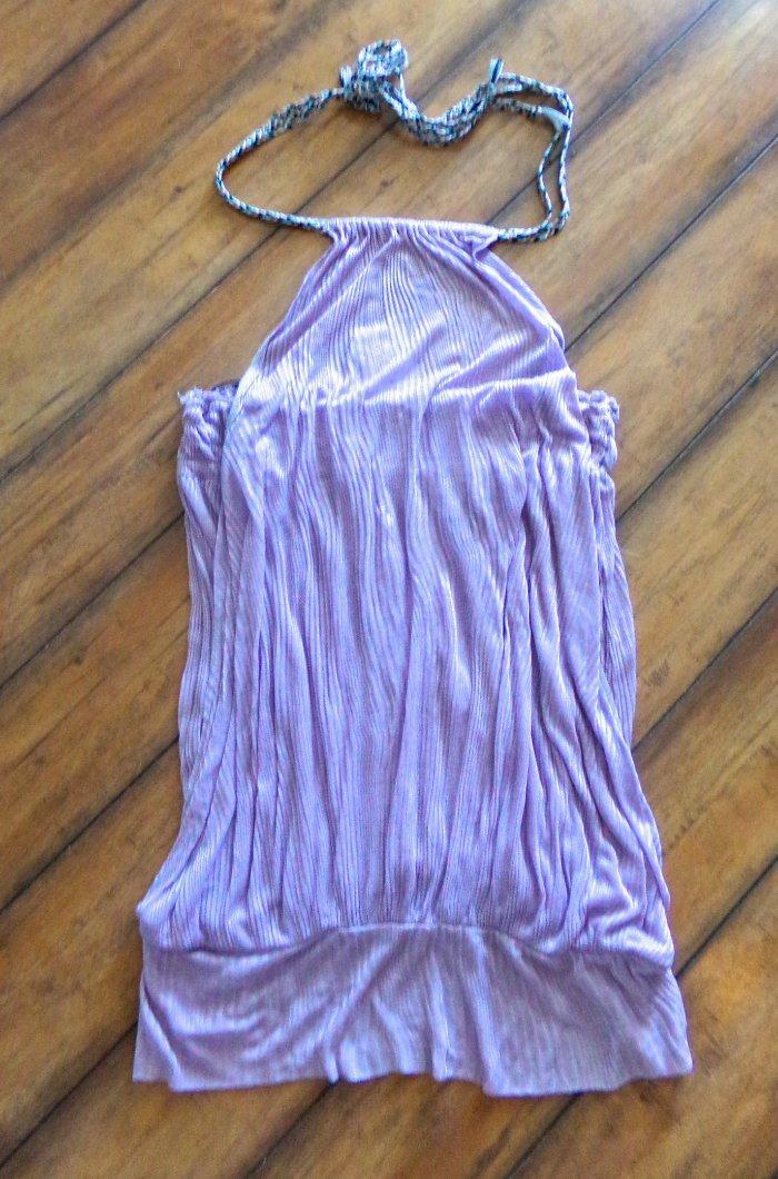 Anthropologie FREE PEOPLE ~ New! NWT Medium ~ ROPE STRAP Banded Hem HALTER Top