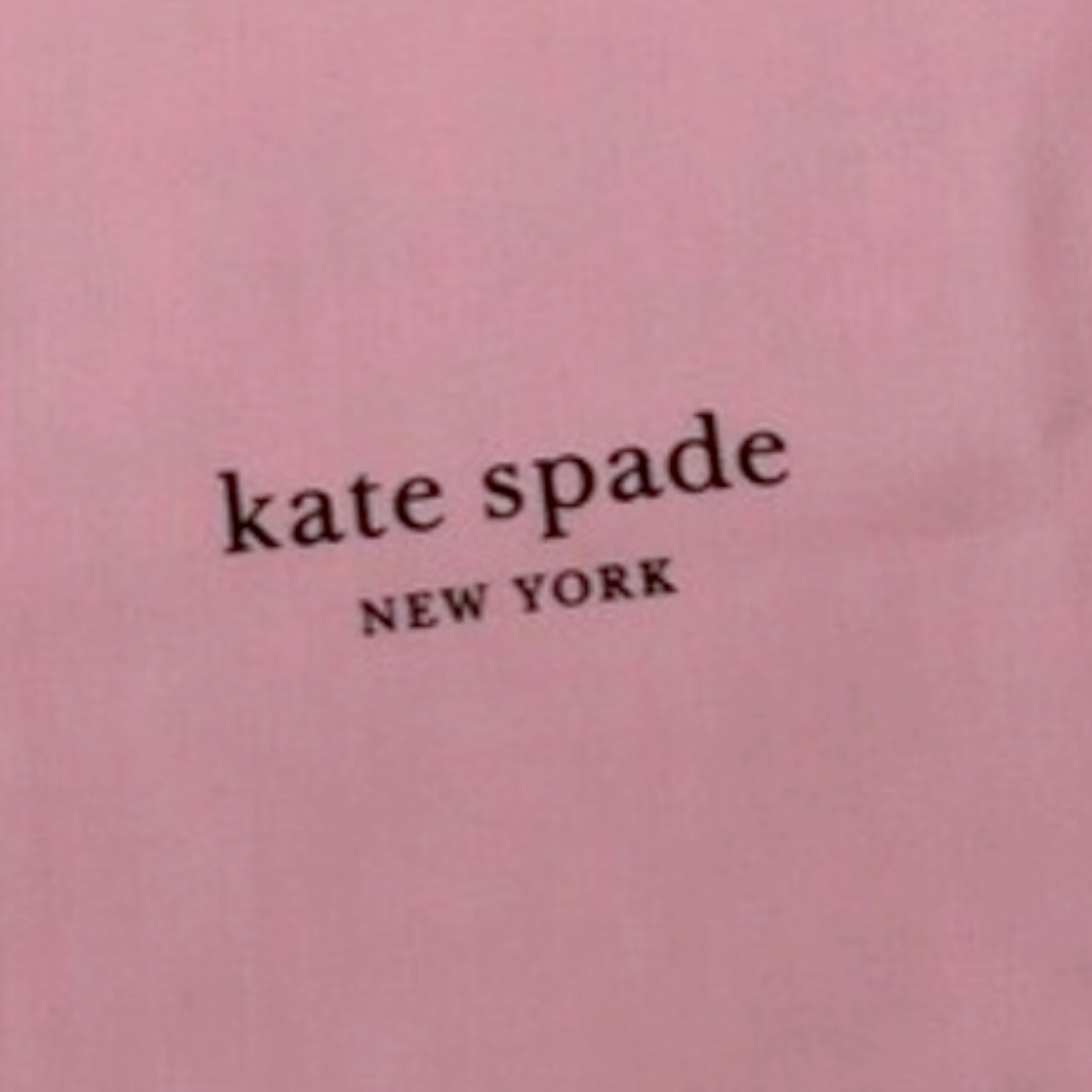 Kate Spade Pink Medium Cotton Dust Bag 13.5in L x 11.5in H