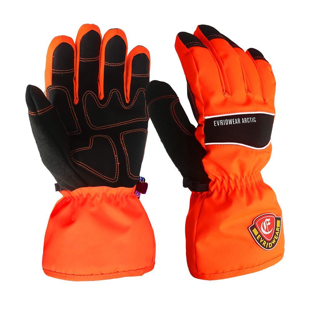 3M Tech Thinsulate Fleece Lined Waterproof for Freezing Ourdoor Ski Gloves