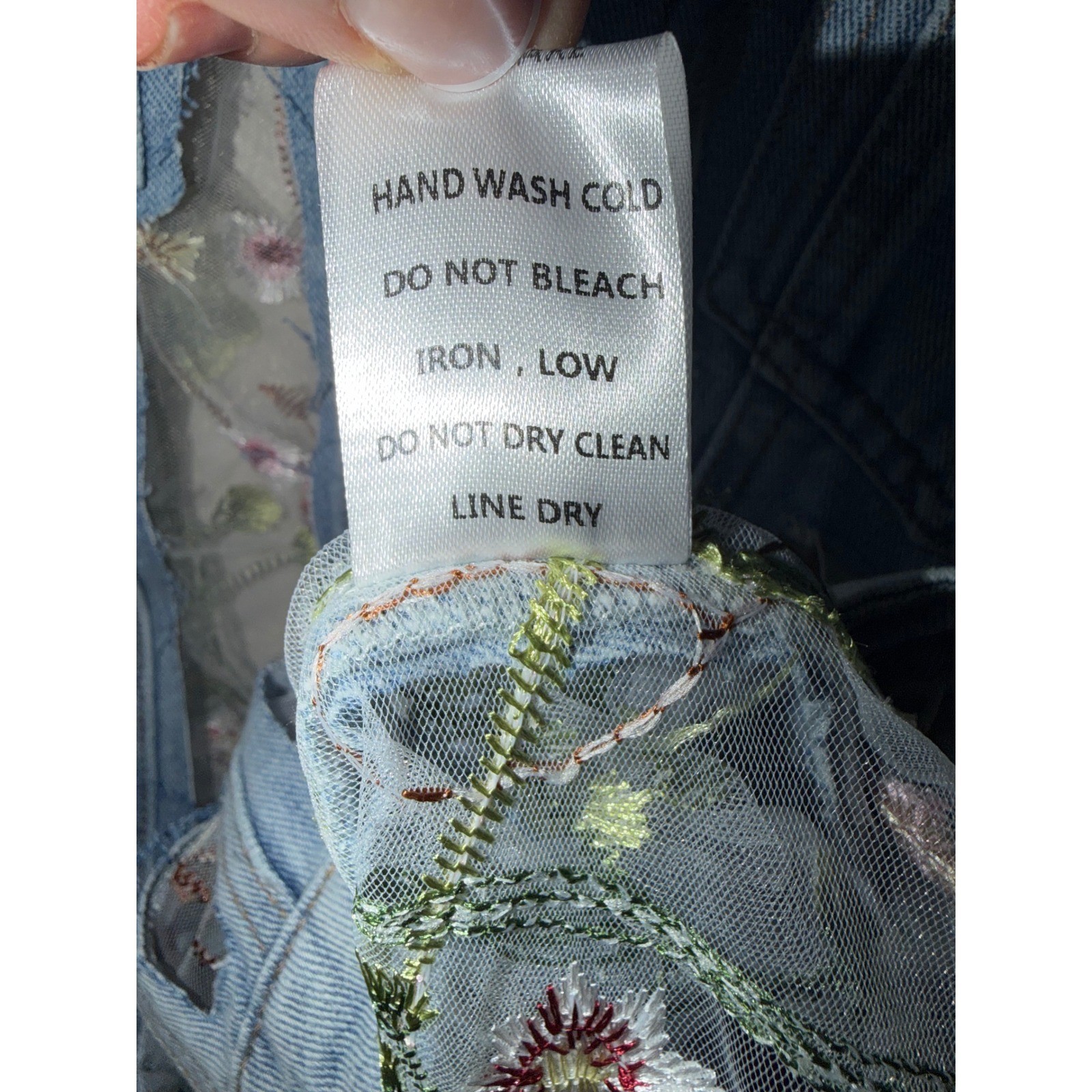 Davi & Dani SUMMER Denim jacket size Large NWOT