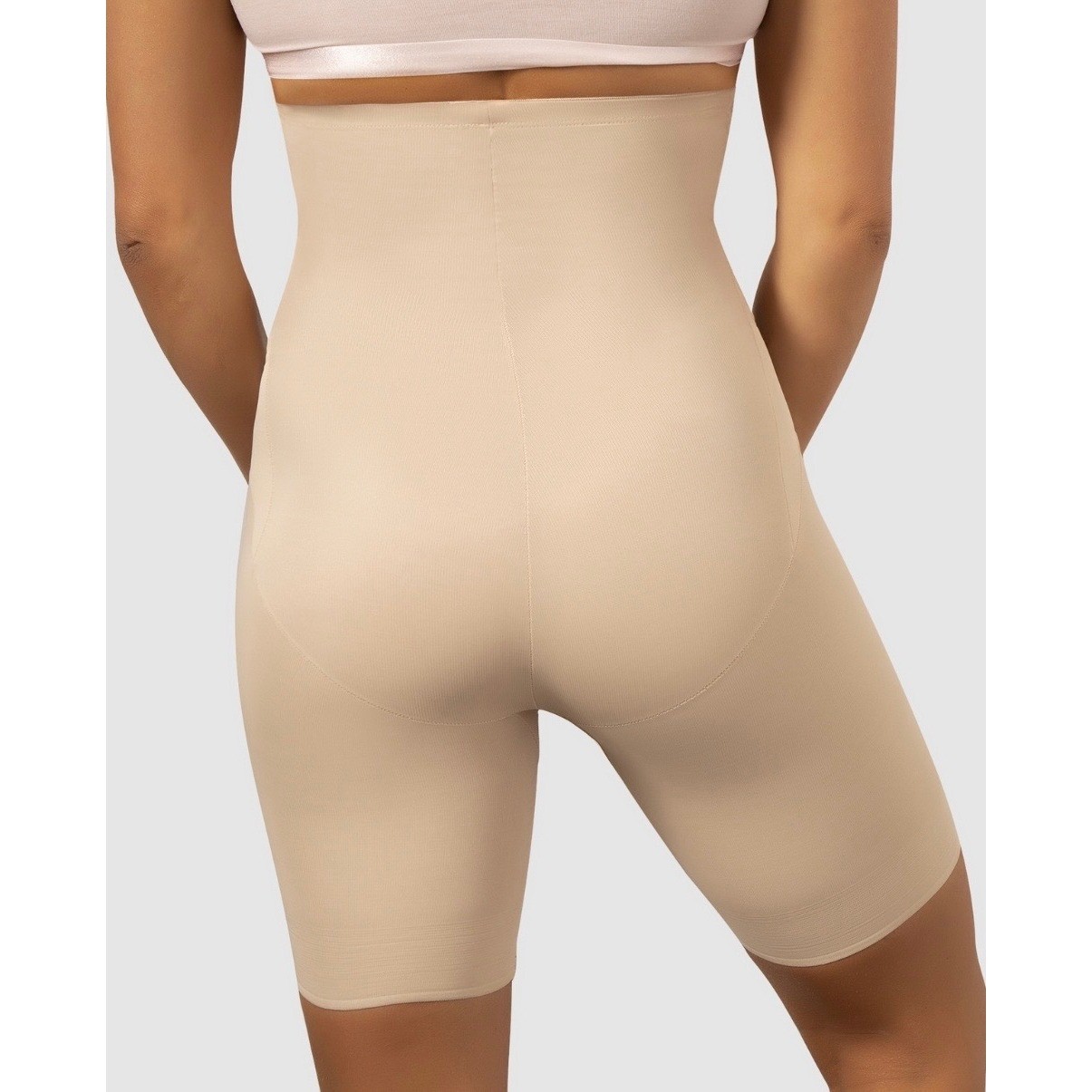 Miraclesuit Shapewear Size S High Waist Long Leg Nude Extra Firm Thigh Slimming