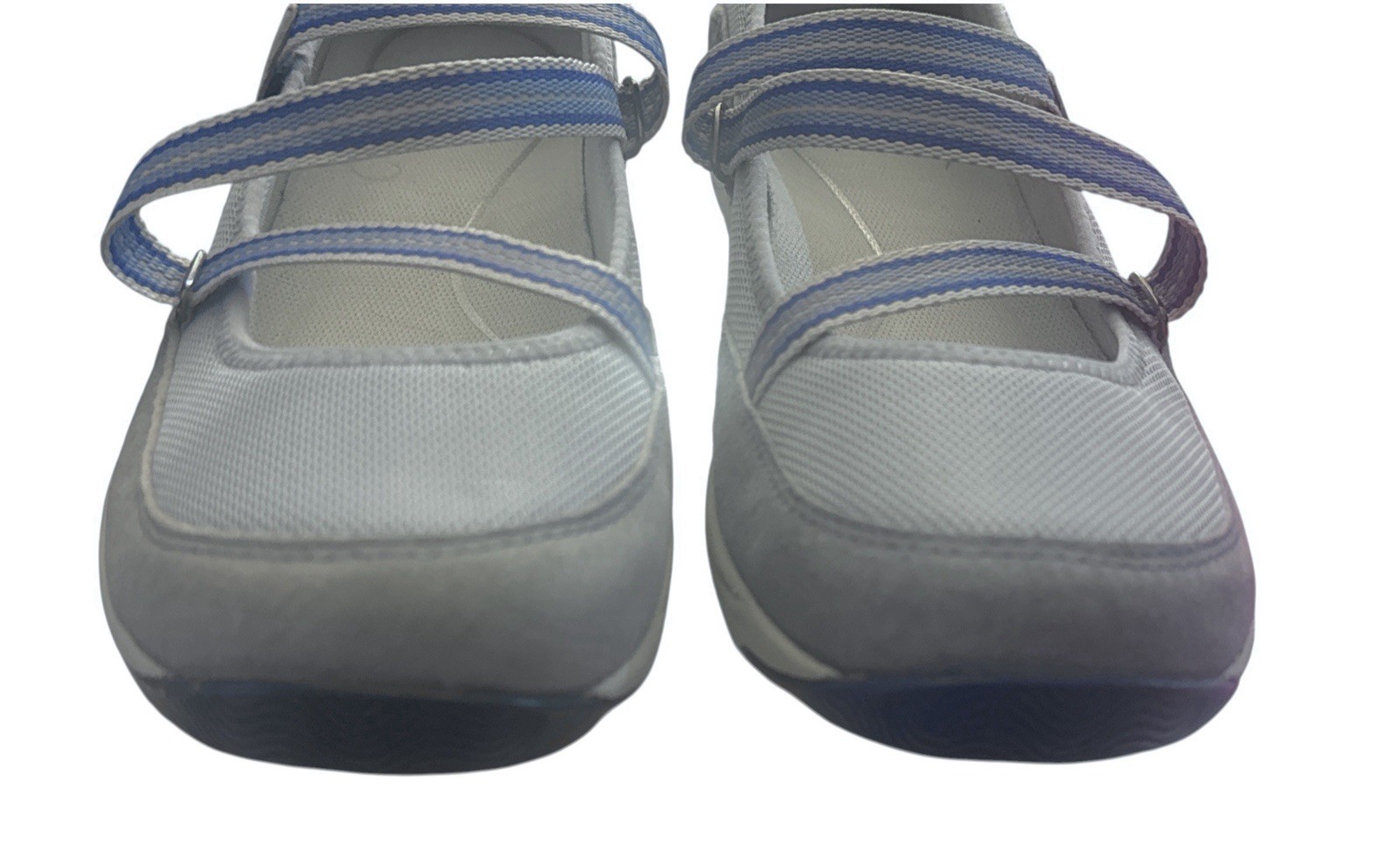 Dansko Hazel Mary Jane Sneaker Comfort Shoes 10.5/41 Light Blue Suede Hook Loop