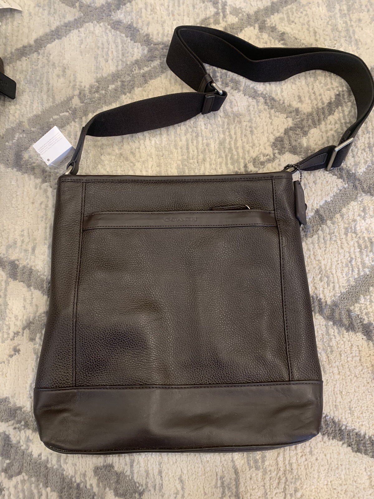 NWT COACH CLASSIC CAMDEN TECH LEATHER FILE MESSENGER BAG CROSSBODY BAG F71341
