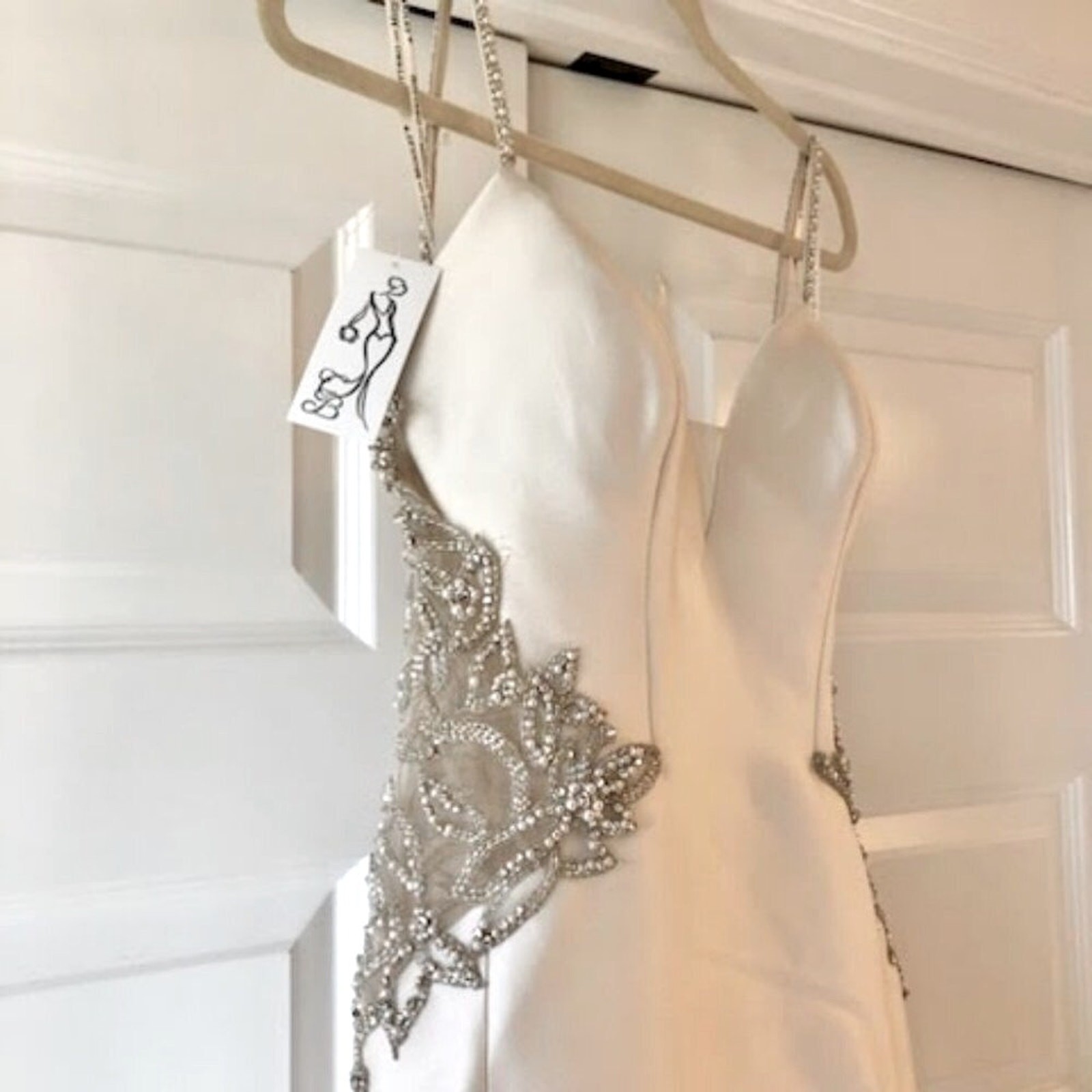 NWT SOTTERO and MIDGLEY Marquette Jeweled Wedding Gown Champagne 10 MSRP $1998