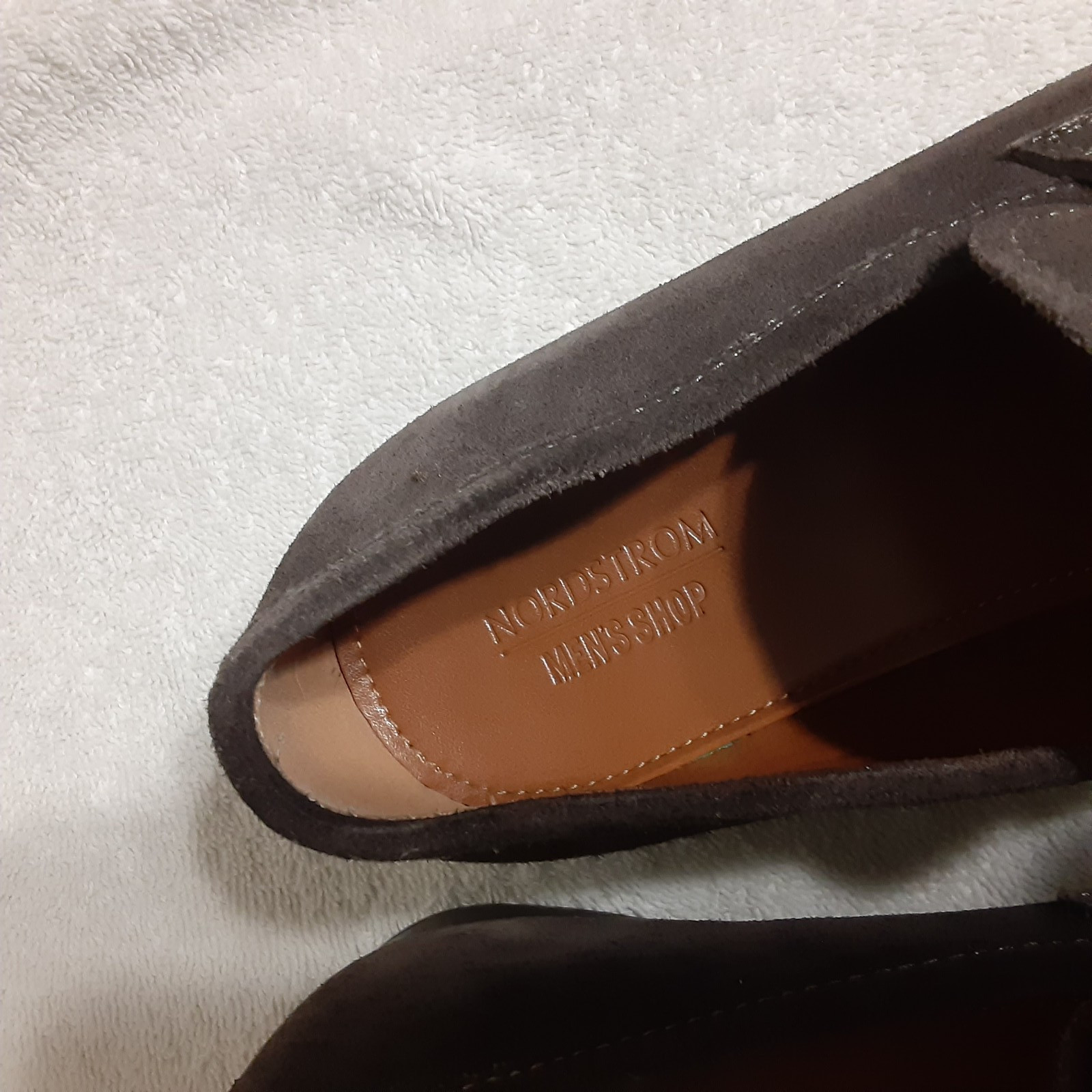 Nordstrom Men’s Size 9.5 M “Mskai” Brown Suede Penny Loafers