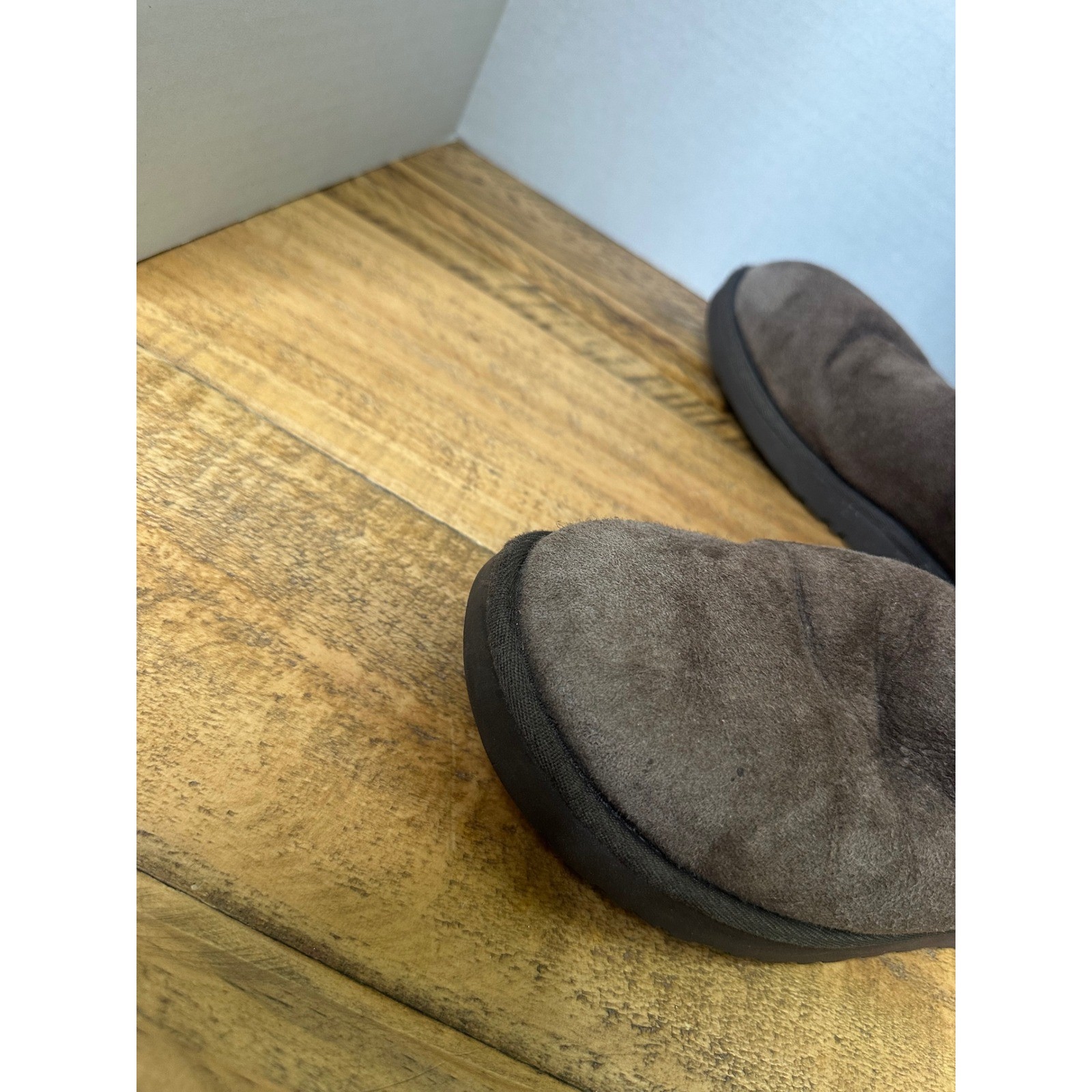 UGG Australia Classic Tall Brown Suede Shearling Boots Chocolate size 7