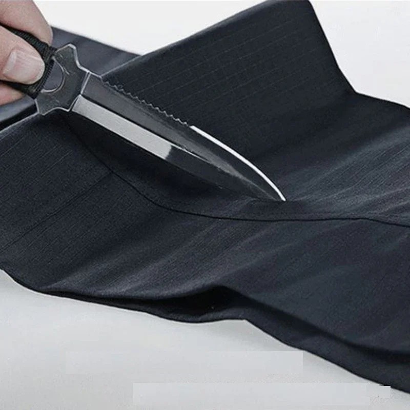 Waterproof, wear-resistant polyester cargo pants — zipper fly, midweight, travel