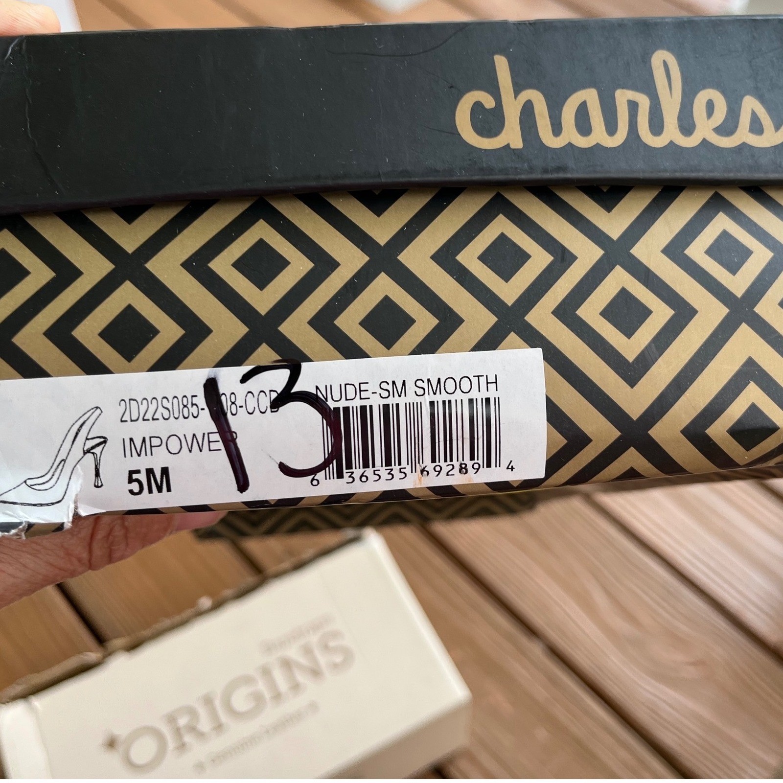 Charles by Charles David Impower Nude Smooth Slingback Pumps Heels 5M