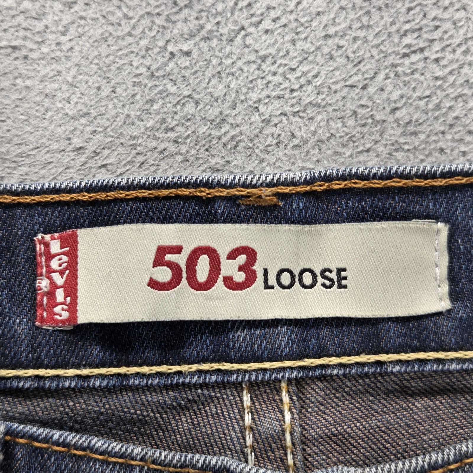 Vintage Levis 503 Jeans Mens 32×32 Blue Loose Engineered Whiskers Honeycomb