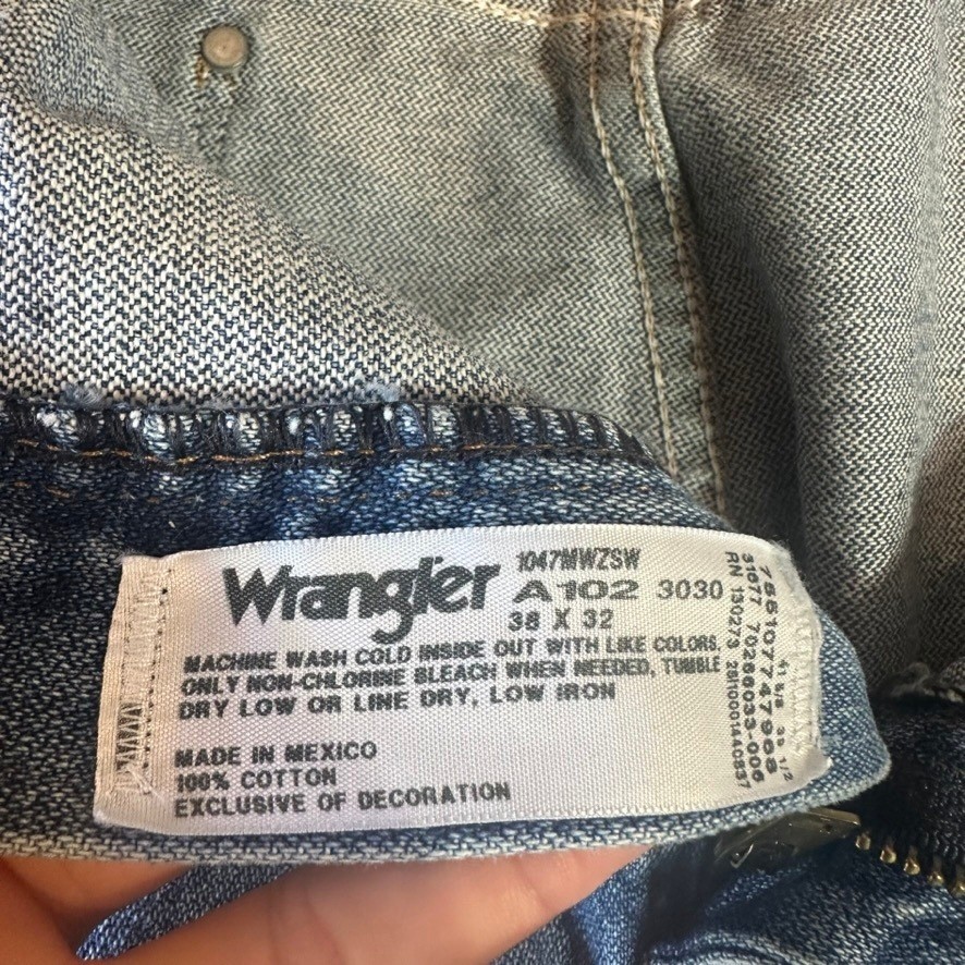 Wrangler 47MWZ Western Jeans Cowboy Cut Regular Fit 38×32 47MWZ NWT