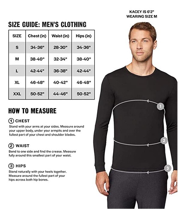 32 Degrees Heat Men’s 2-Pack Baselayer Thermal Long Sleeve Crew Neck Top-Variety