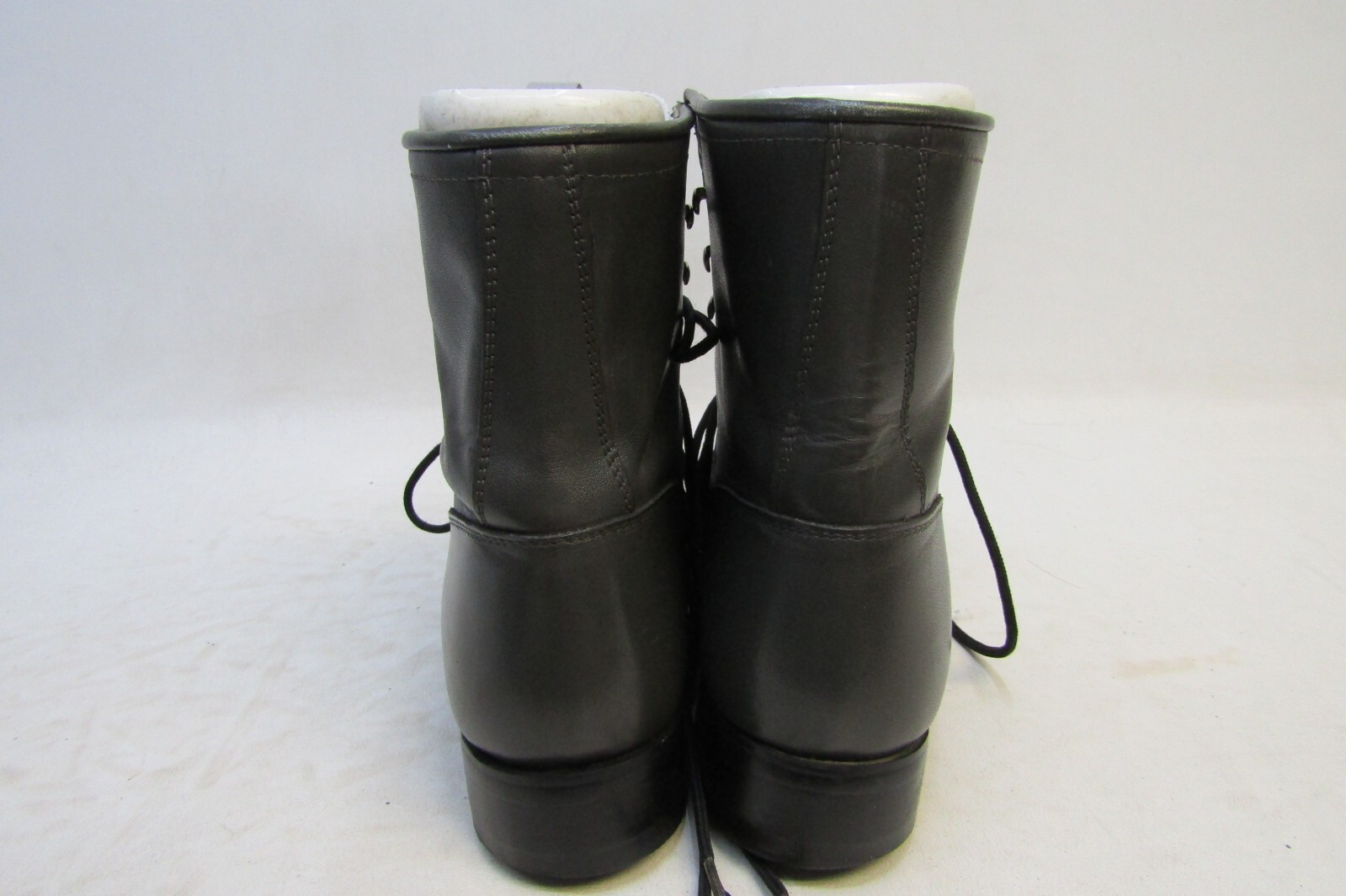 JUSTIN Mens Size 6 D Gray Leather Lace up Kilt Roper Western Cowboy Boots