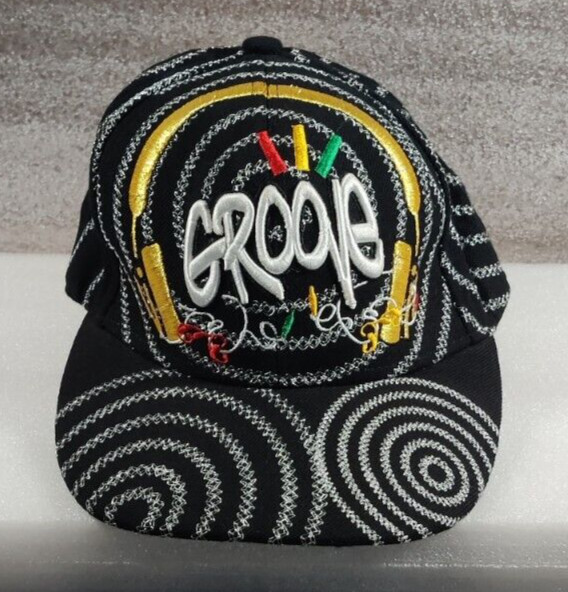 HIP HOP 90s DANCE SNAPBACK HAT MEDIUM GROOVE EMBROIDERED COLORFUL CITY HUNTER