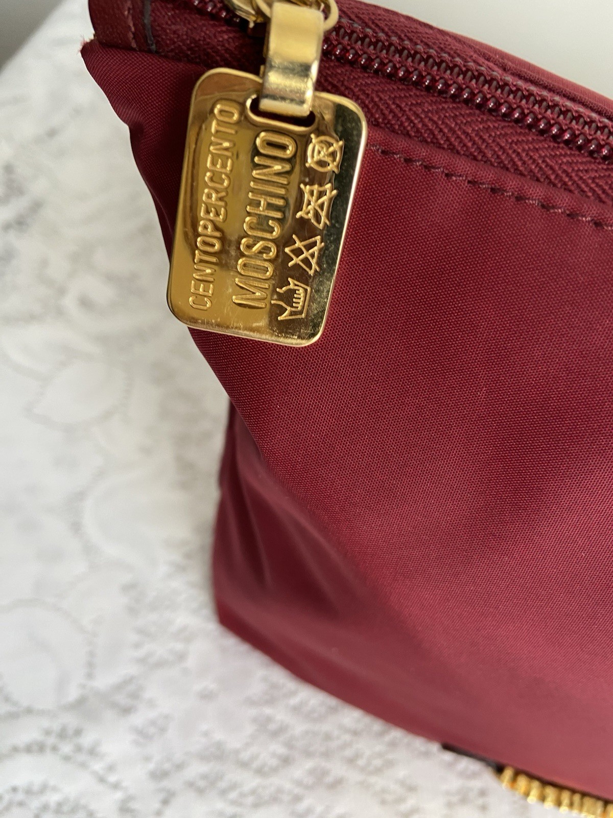 vintage Moschino by Redwall nylon pouch 1990s