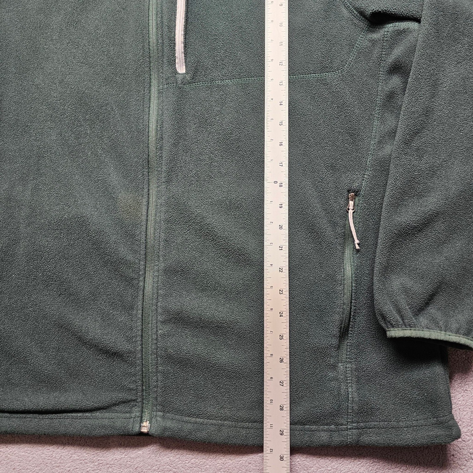 Columbia Fast Trek II Full Zip Fleece Jacket Mens XXL Green Activewear Outdoor
