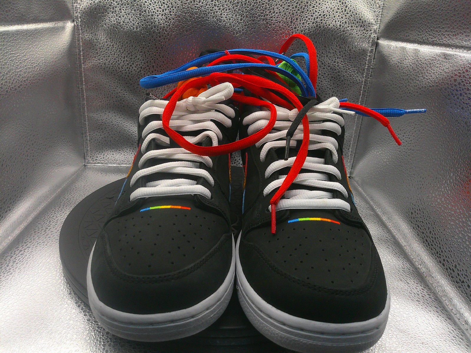 Nike SB Dunk Low Polaroid DH7722-001 Black White Multi Size 12 DS New with Laces