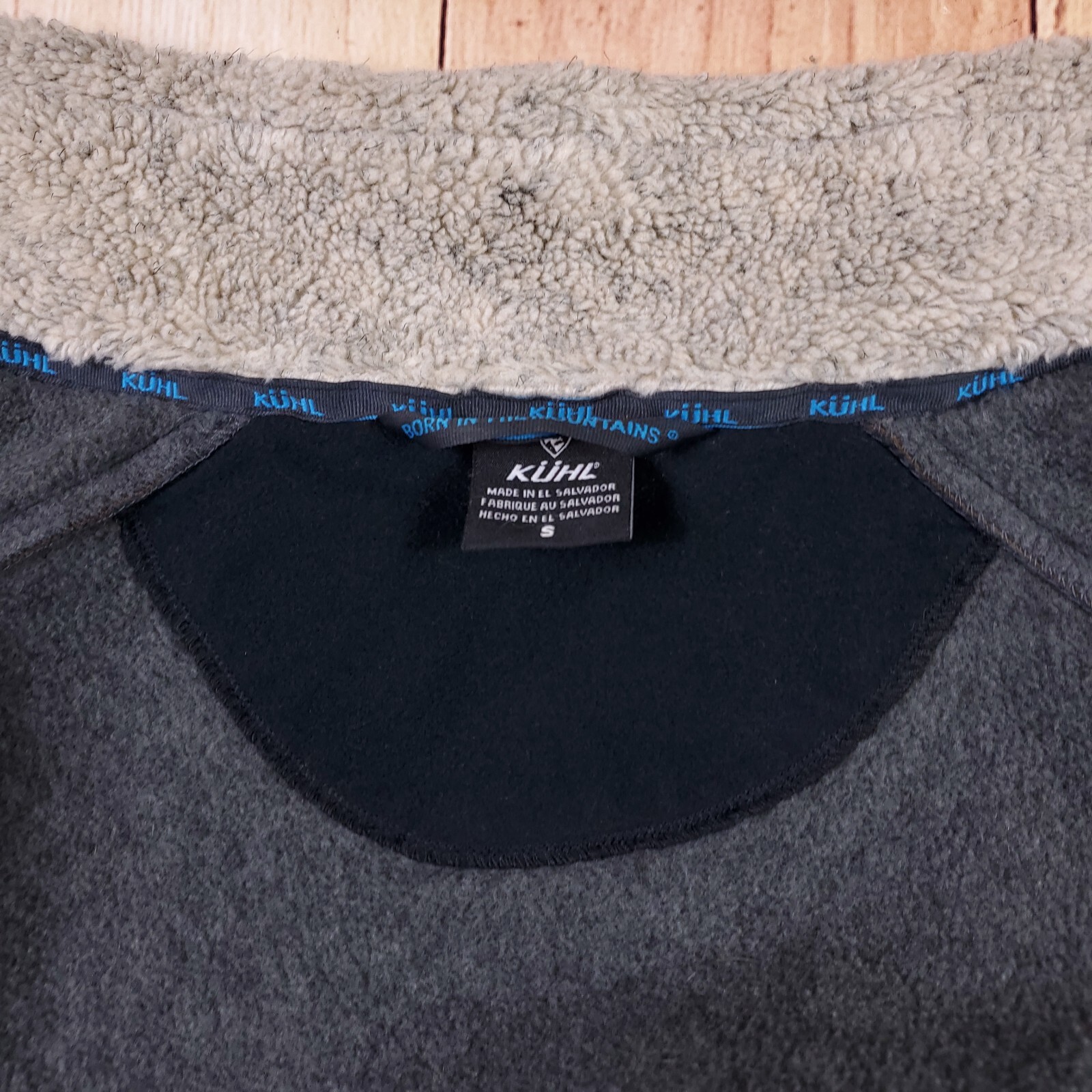 Kuhl Jacket Sweater Sherpa Fleece Elbow Pad Size Small