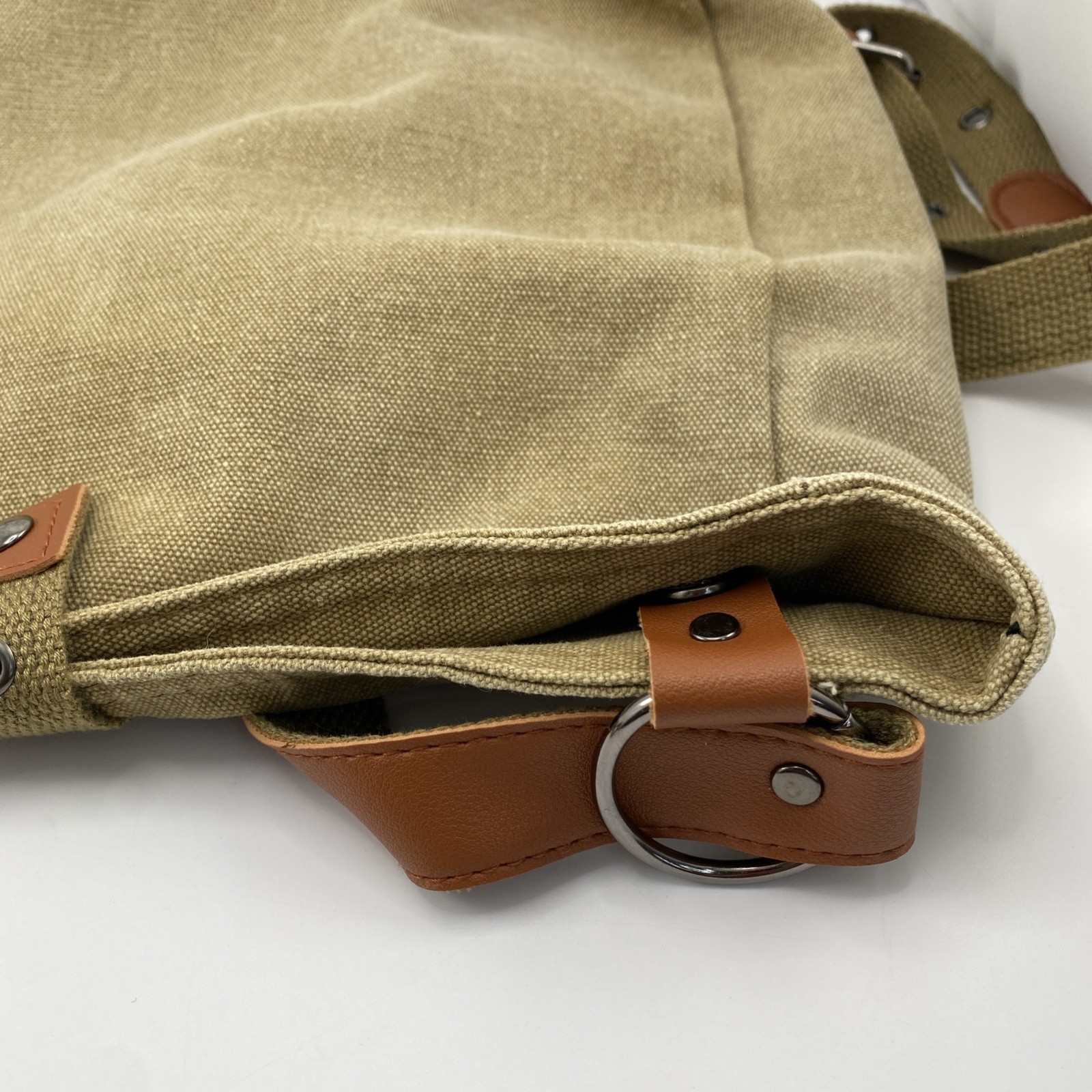 Brown Canvas Satchel Bag/Backpack – Everyday Use – Basic Simple