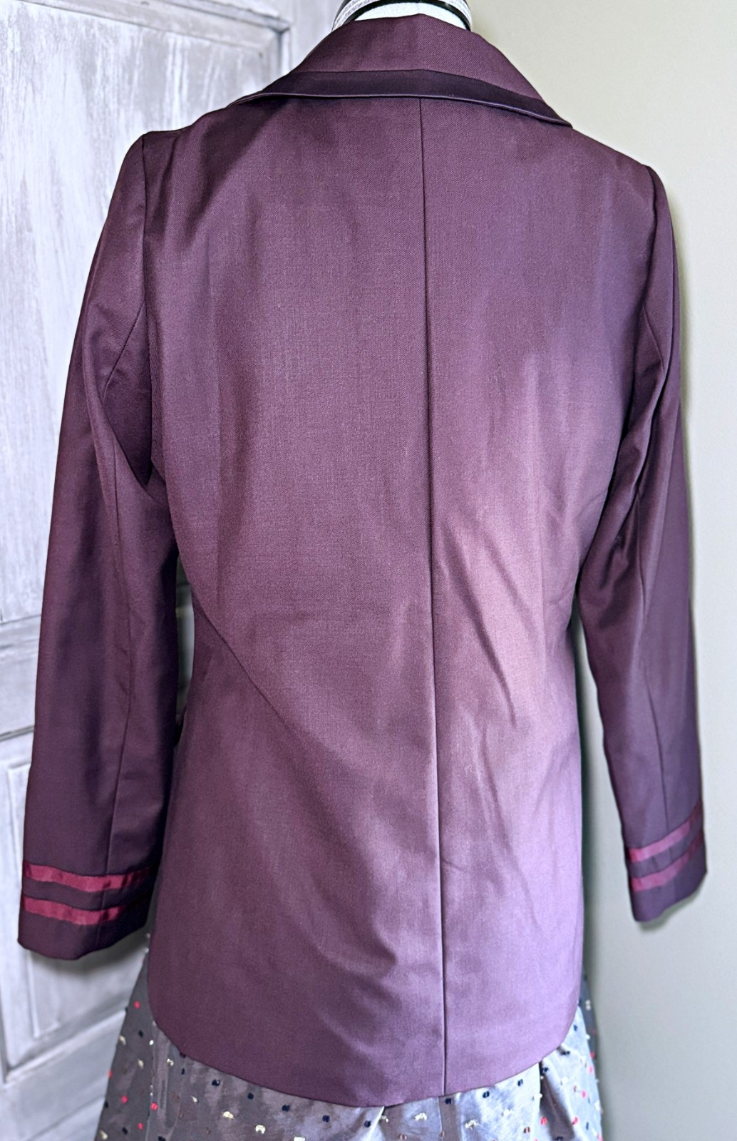 F i.n.t an another angelus Uniform Style Blazer Jacket Satin Piping J Fashion
