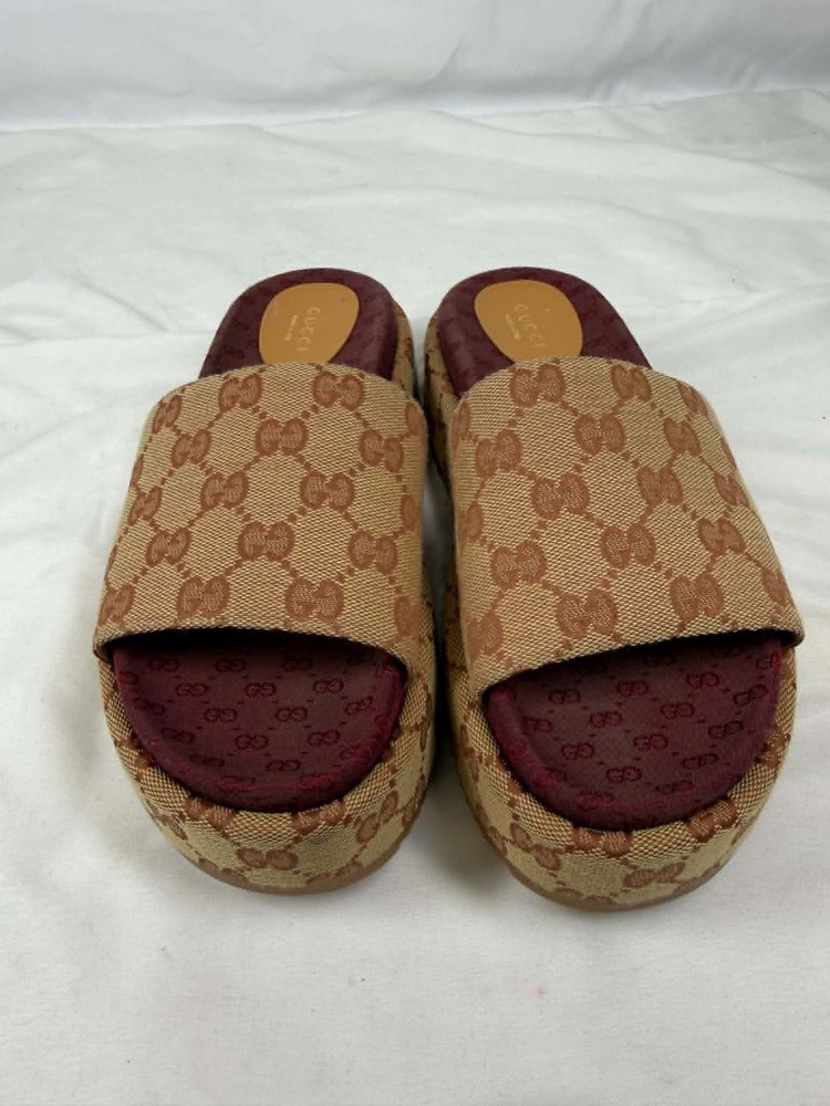 Women’s Size 8.5 Gucci Angelina Platform Sandals SPB-JB 367143