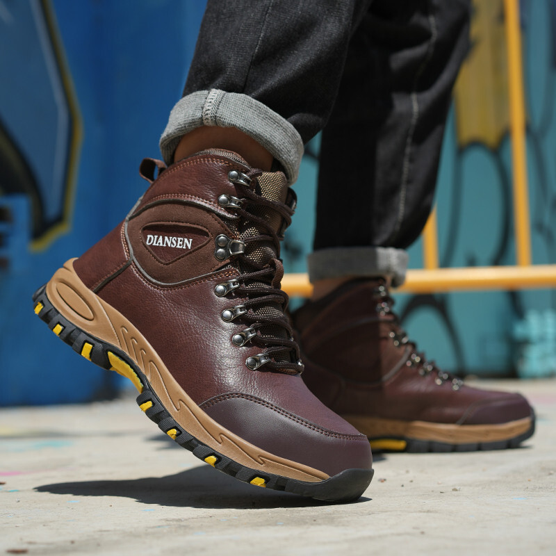 Men Work Shoes Waterproof Safety Shoes New Anti-Puncture Indestructible Shoes