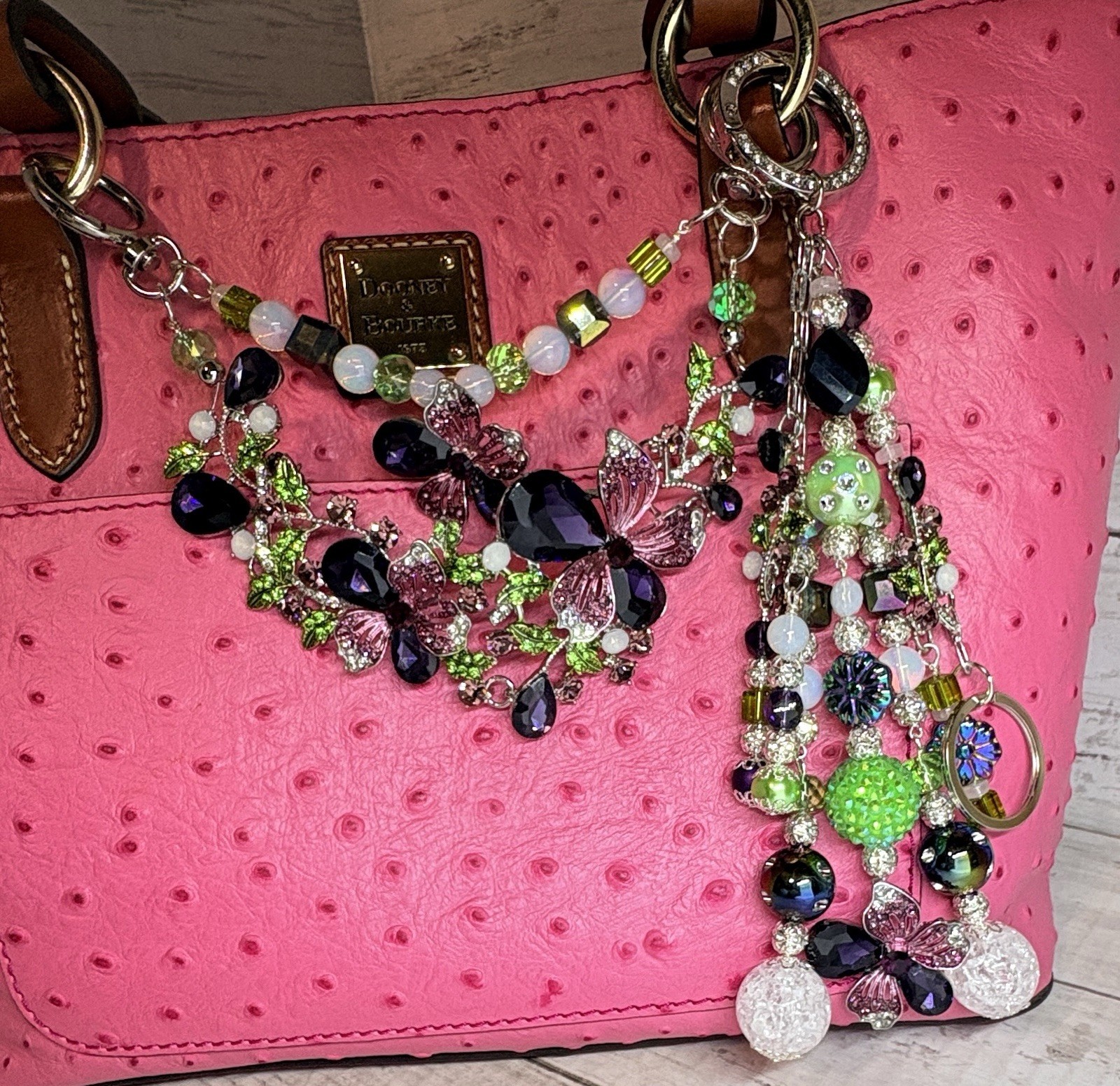 Handmade✨Handbag Jewelry✨Purse Bling✨Bag Swag✨Bag Charm✨Keychain✨2 Piece Set✨NWT