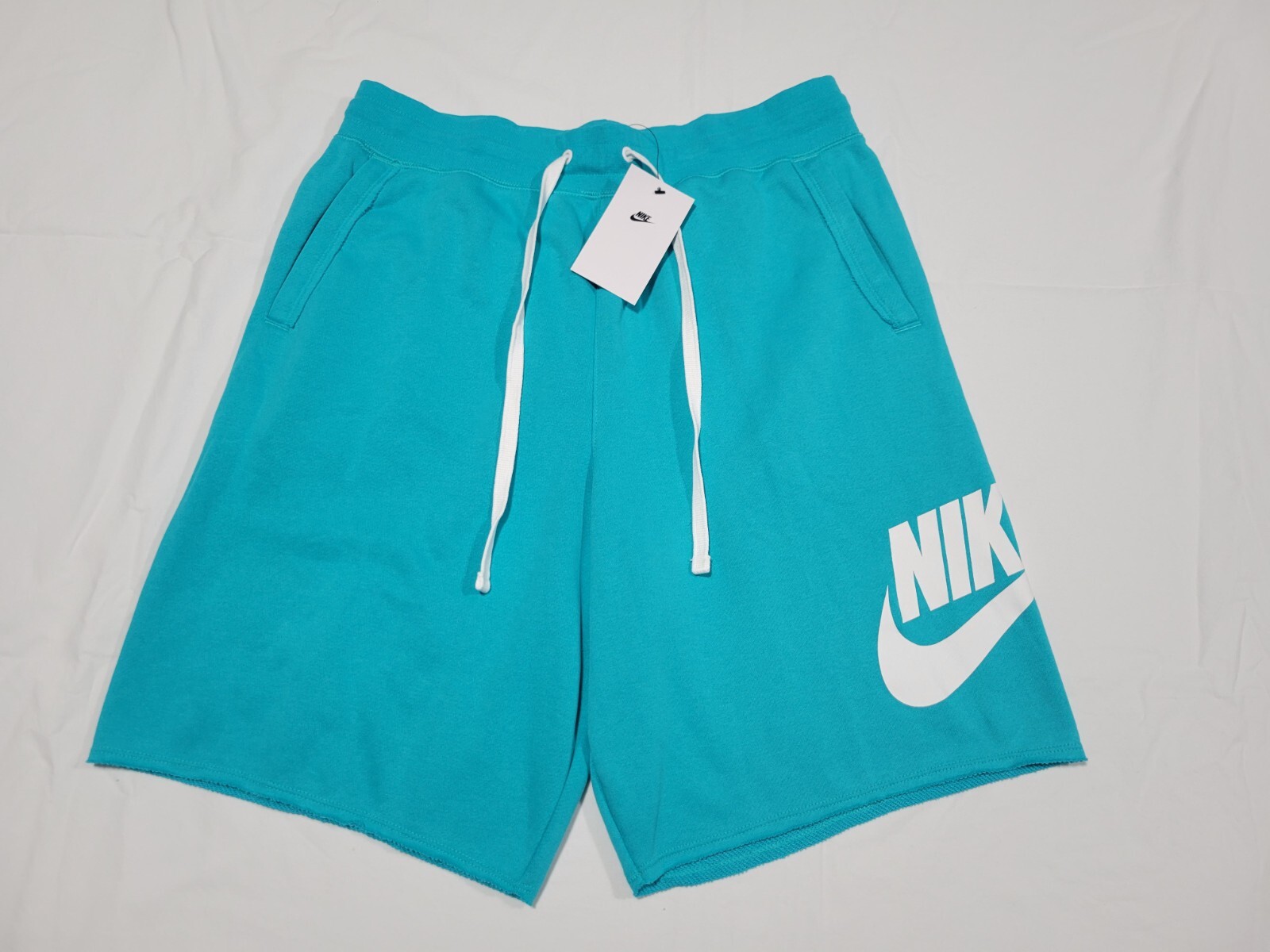 Nike Mens Sportswear Alumini Shorts Soft French Terry DX0502-345 Teal Blue