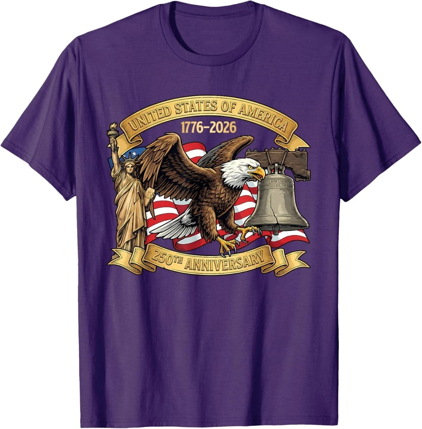 America 250 American Flag Tee