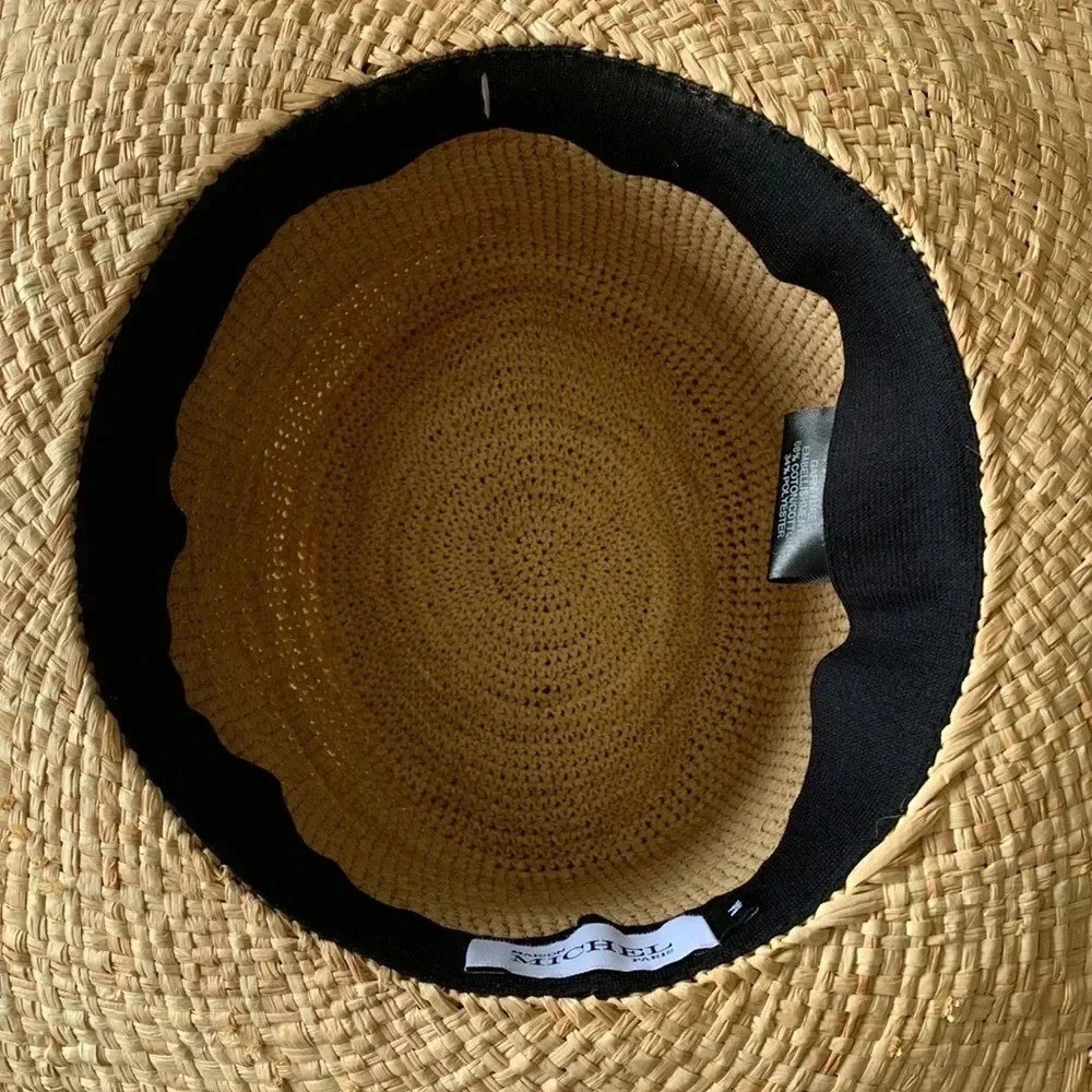 Like new in box MAISON MICHEL Paris Big Kate 20SS crochet straw hat size m