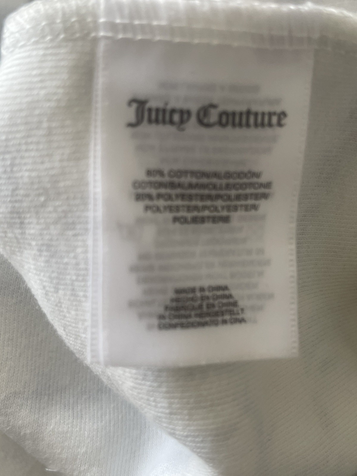 JUICY COUTURE VELOUR STRAPPY MINI DRESS – MONOGRAM PRINT & RHINESTONE LOGO UK S