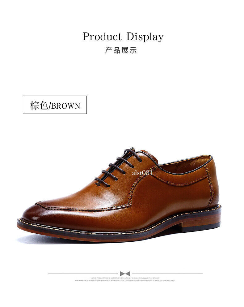 Men’s Real Leather Shoes Handmade Business Formal New Oxford Casual Dress Shoes