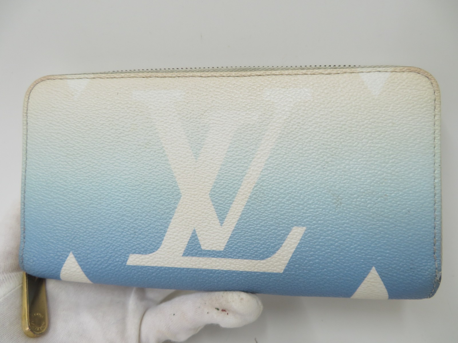 Authentic LOUIS VUITTON Monogram Giant Zip Around Zippy Wallet S#47269