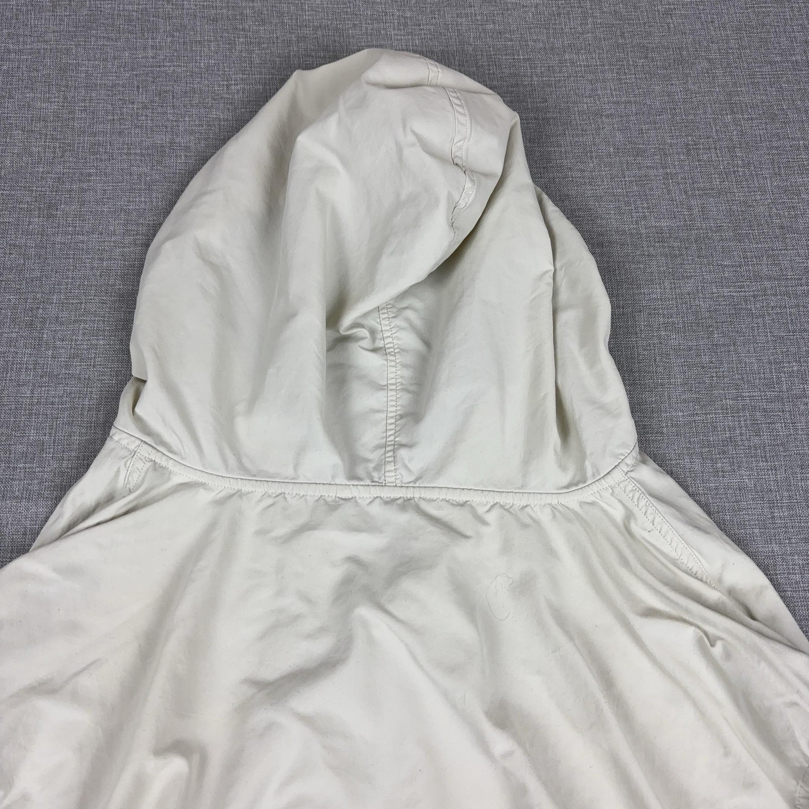 Coolibar Jacket Mens XL Beige Hooded Pullover Windbreaker UPF 50+ Mesh Sun