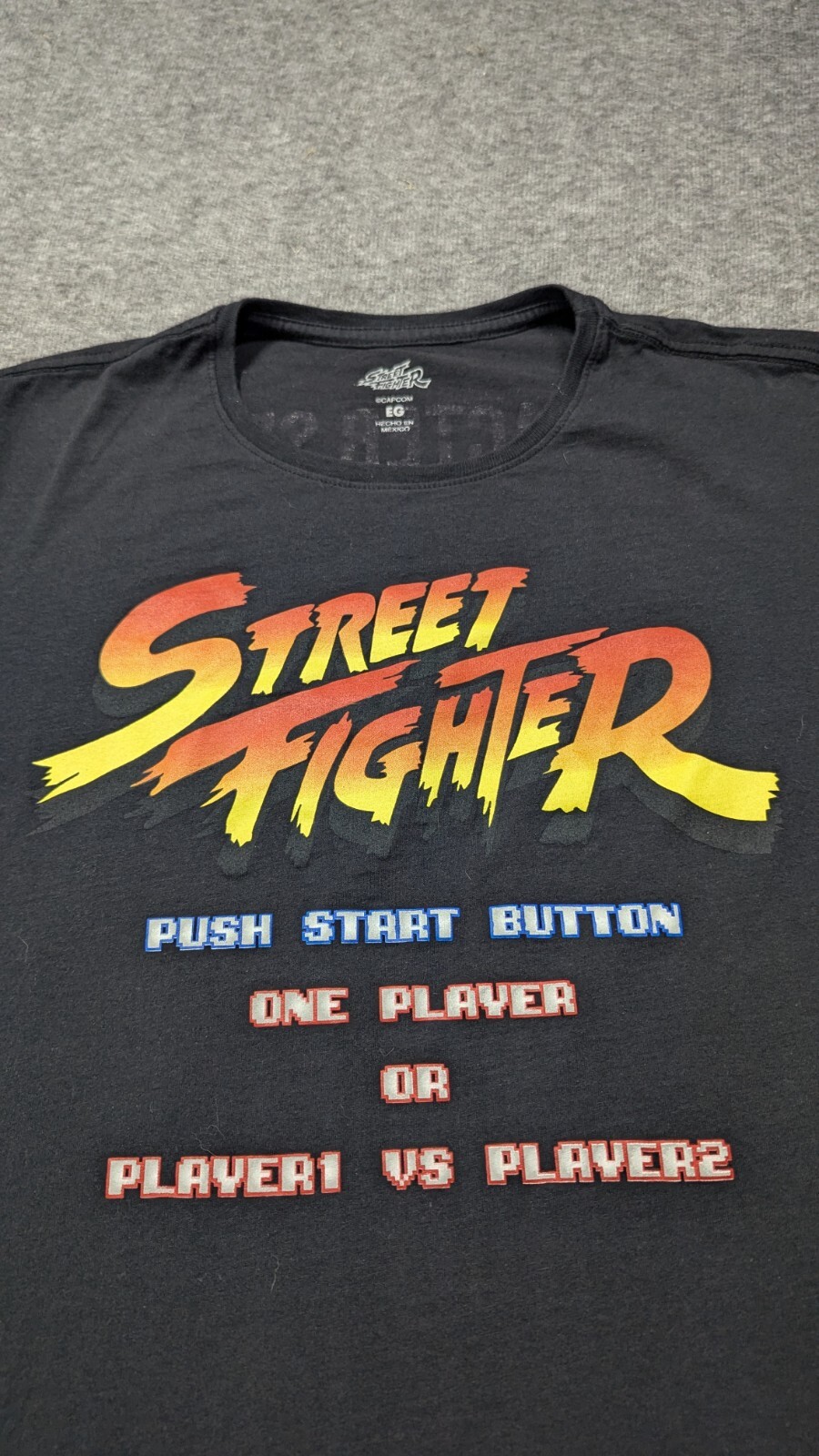 Street Fighter Shirt Mens Extra Large Black Capcom Character Select Graphic