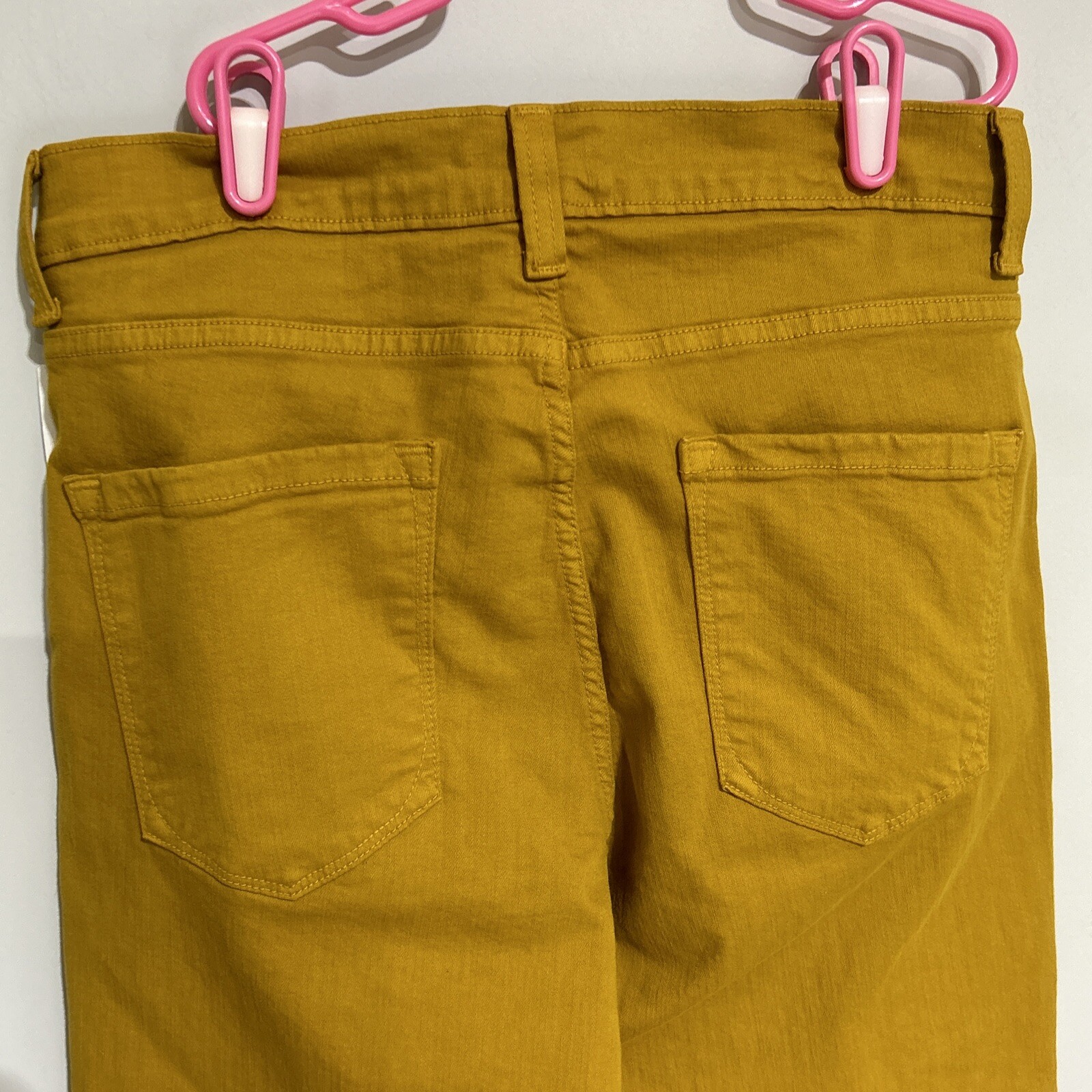 NWT Karen Kane Womens Zuma Crop Jeans AMBER WAVES MUSTARD Size 12 Style 3L82128