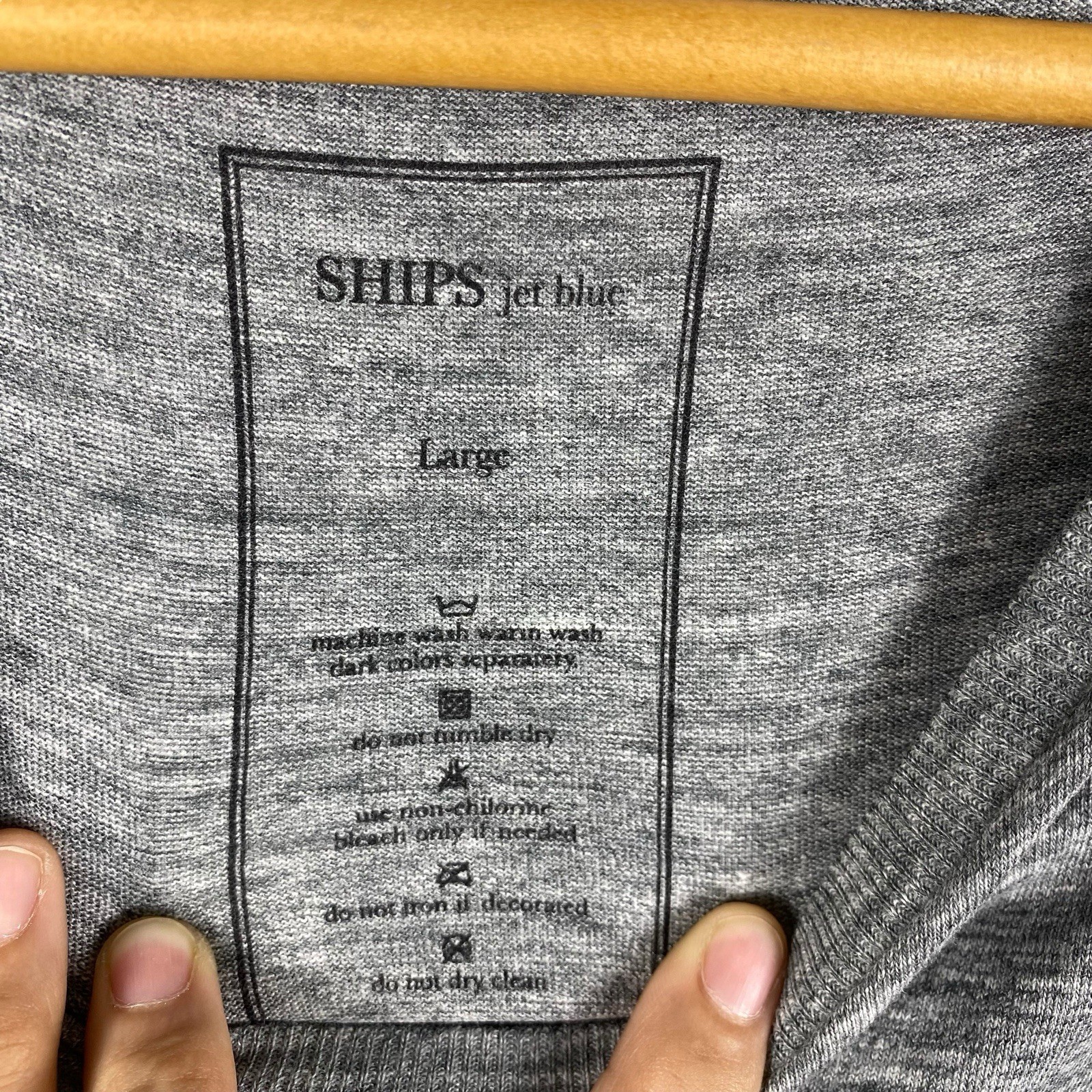 SHIPS JET BLUE Peace Sauce Walk Around All The While Tide Ride Tee Shirt Medium