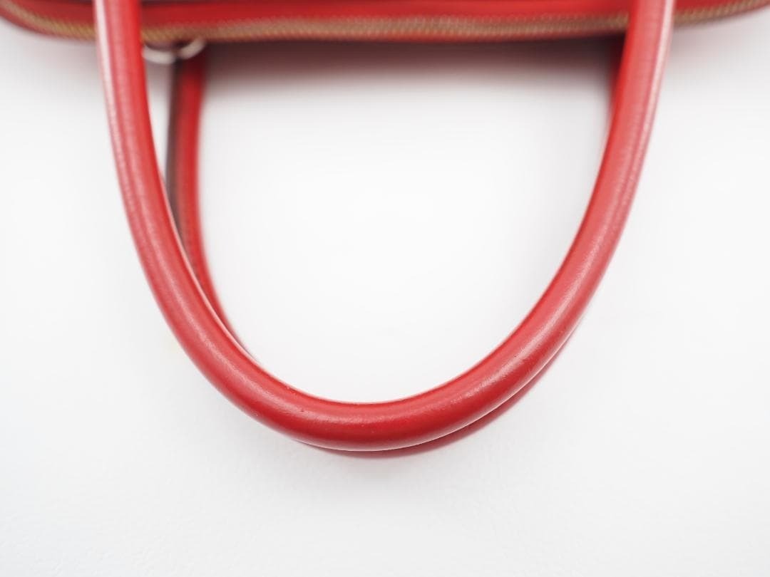 HERMES Bolide 31 Red Rouge Vif Hand Bag W 32cm x H 24cm x D 13cm Ladies